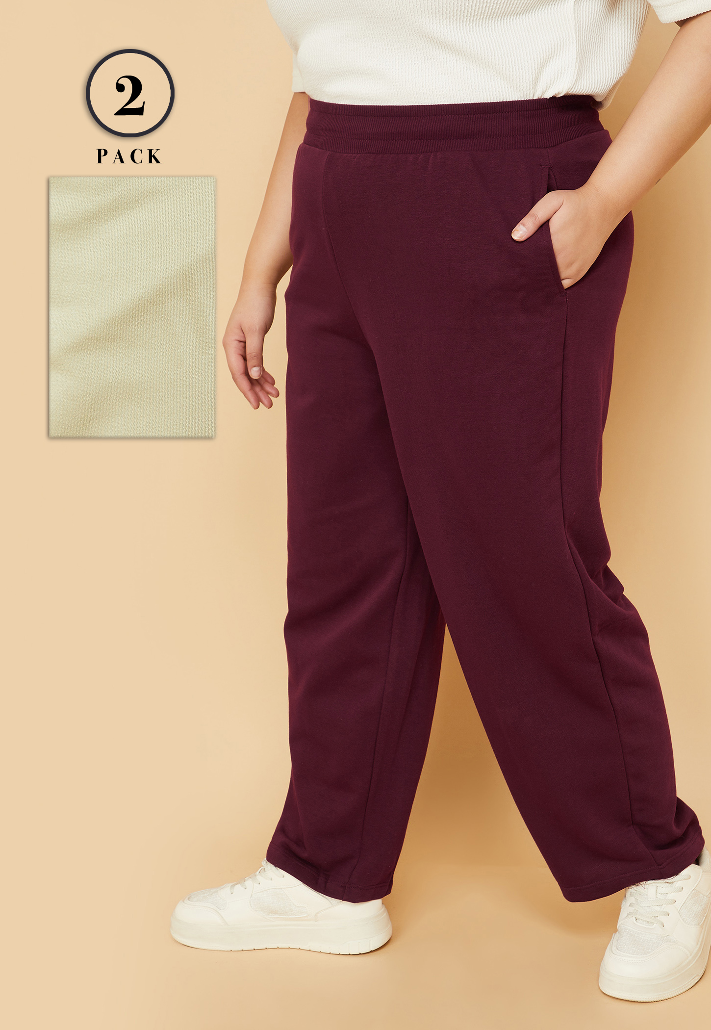 Women Solid Sports Track Pants - Pack of 2