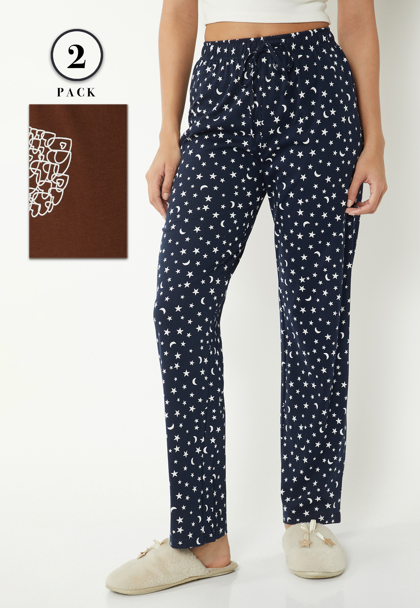 Women Printed Pyjamas - Pack of 2-picture-27