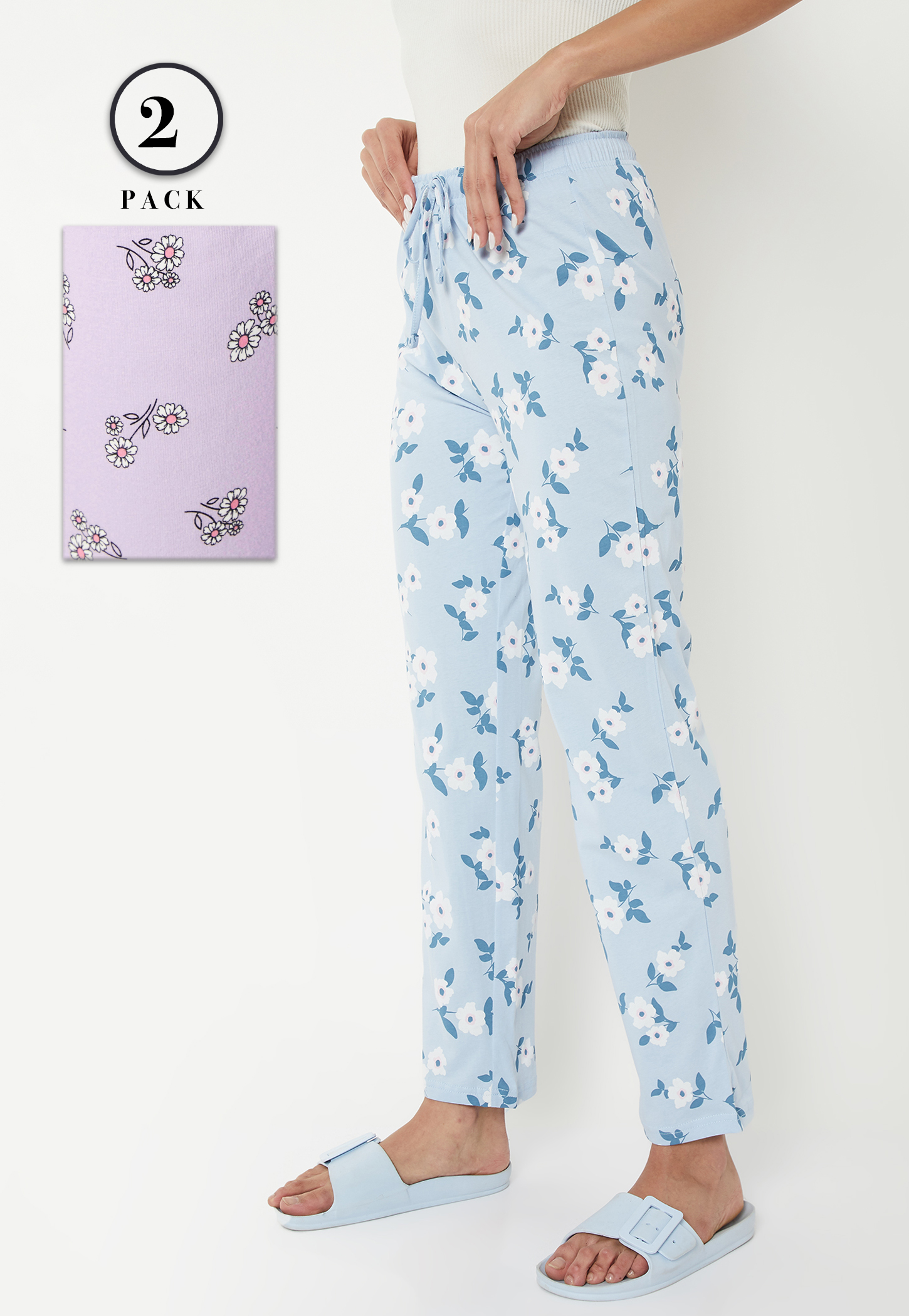 Women Printed Pyjama - Pack of 2-picture-31