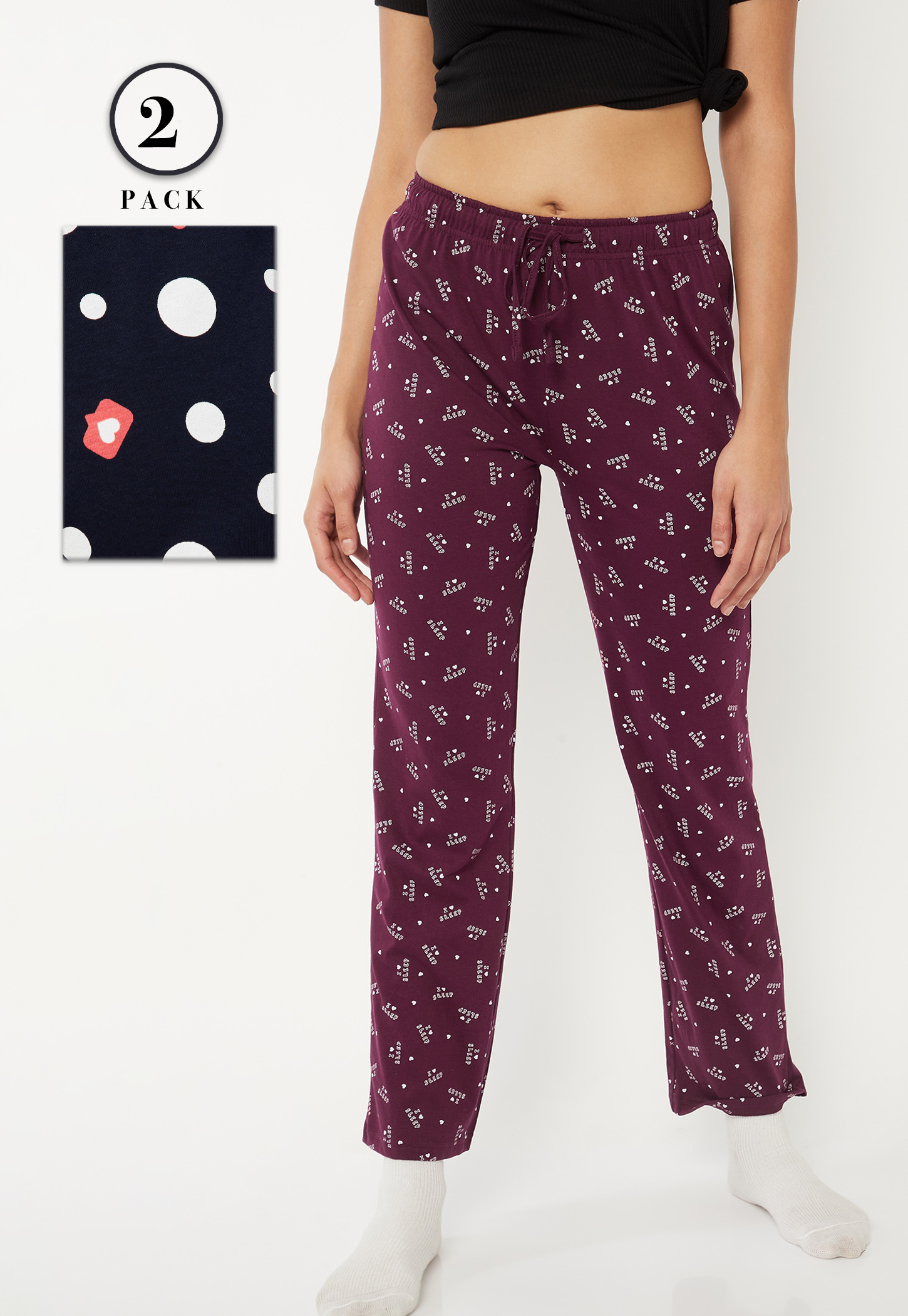 Women Printed Pyjamas - Pack of 2-picture-29