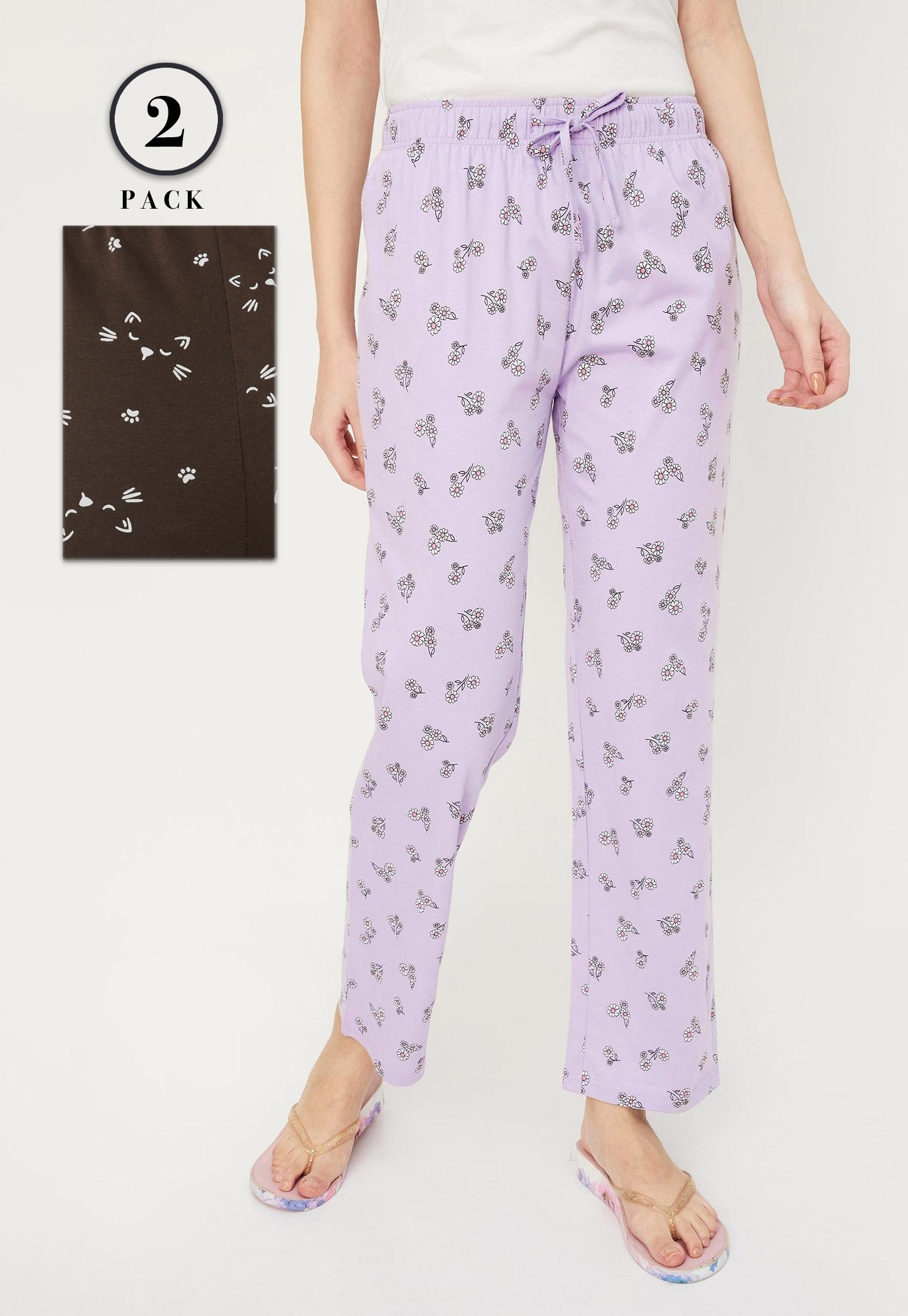 Women Printed Pyjamas - Pack of 2-picture-37