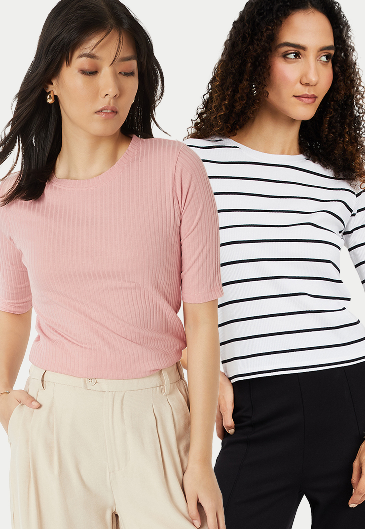 Women Assorted T-shirt - Pack of 2-picture-11