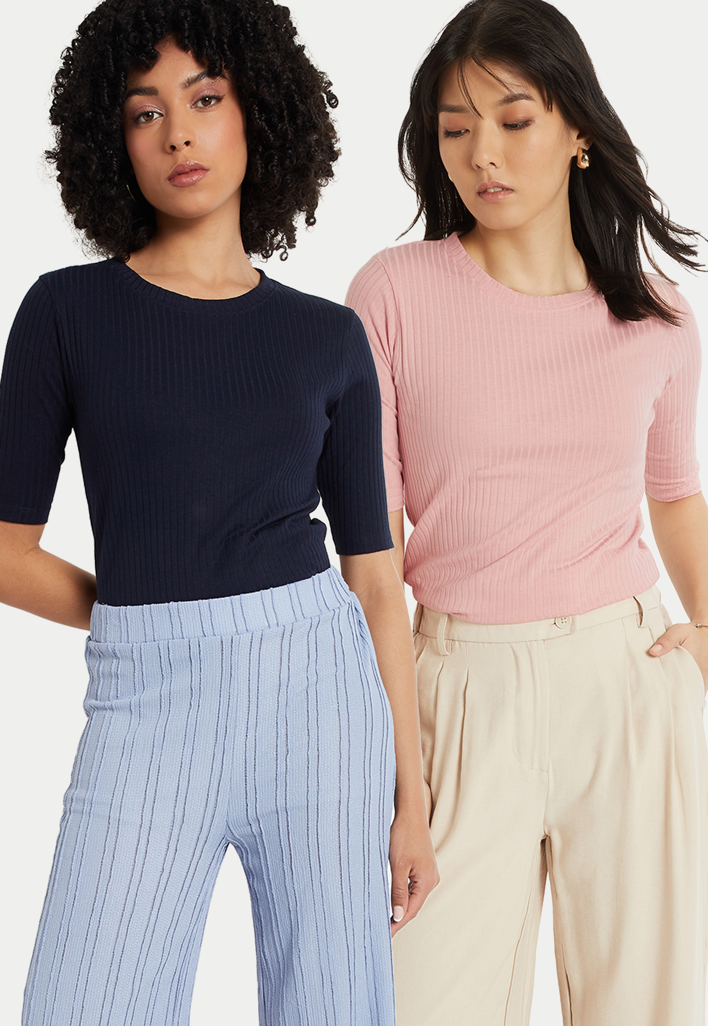 Women Ribbed T-shirt - Pack of 2-picture-10