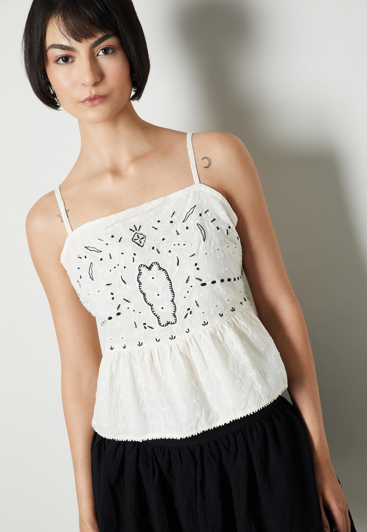 Women Embroidered Peplum Top-picture-21