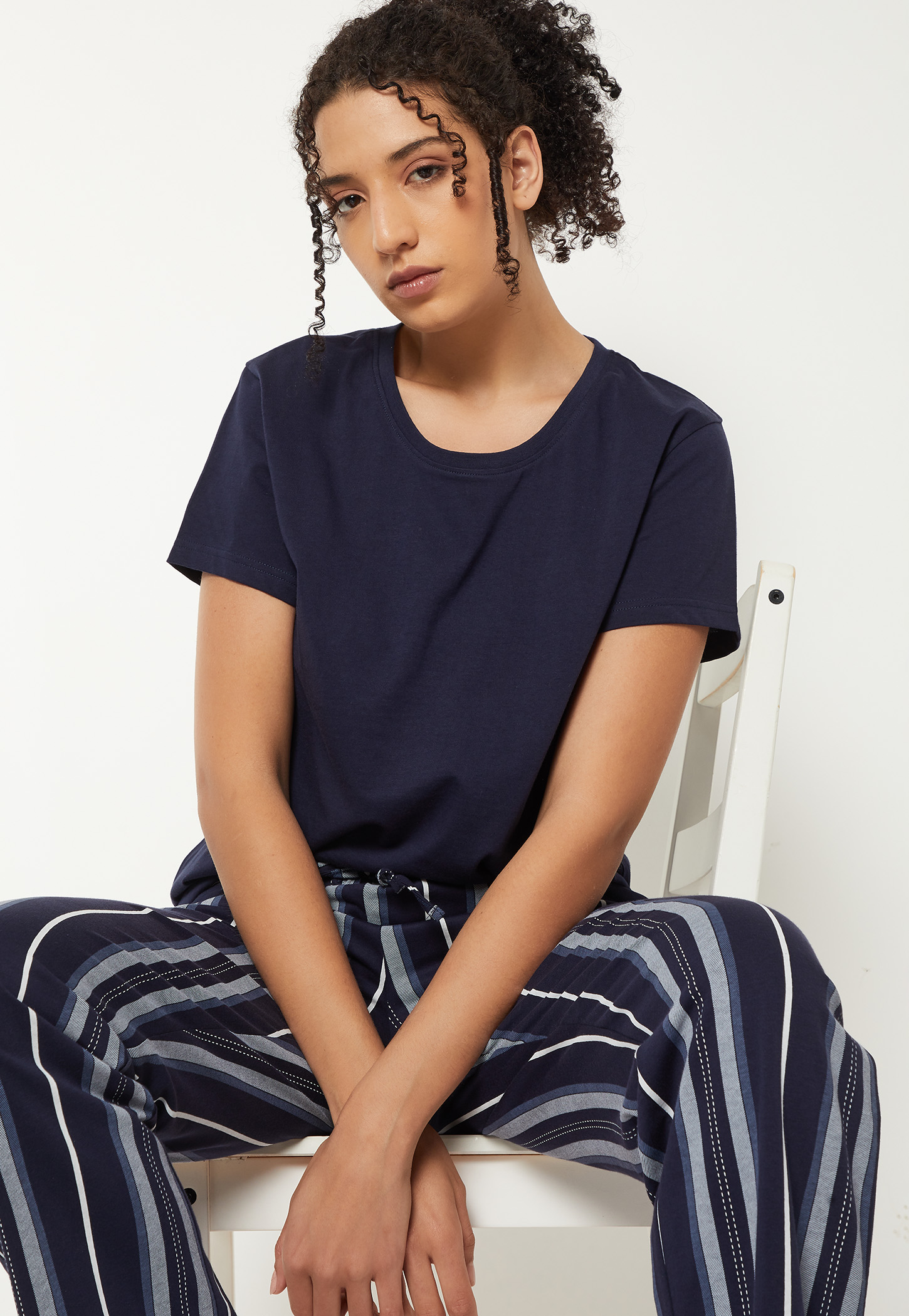 Women Striped PJ Set-picture-49