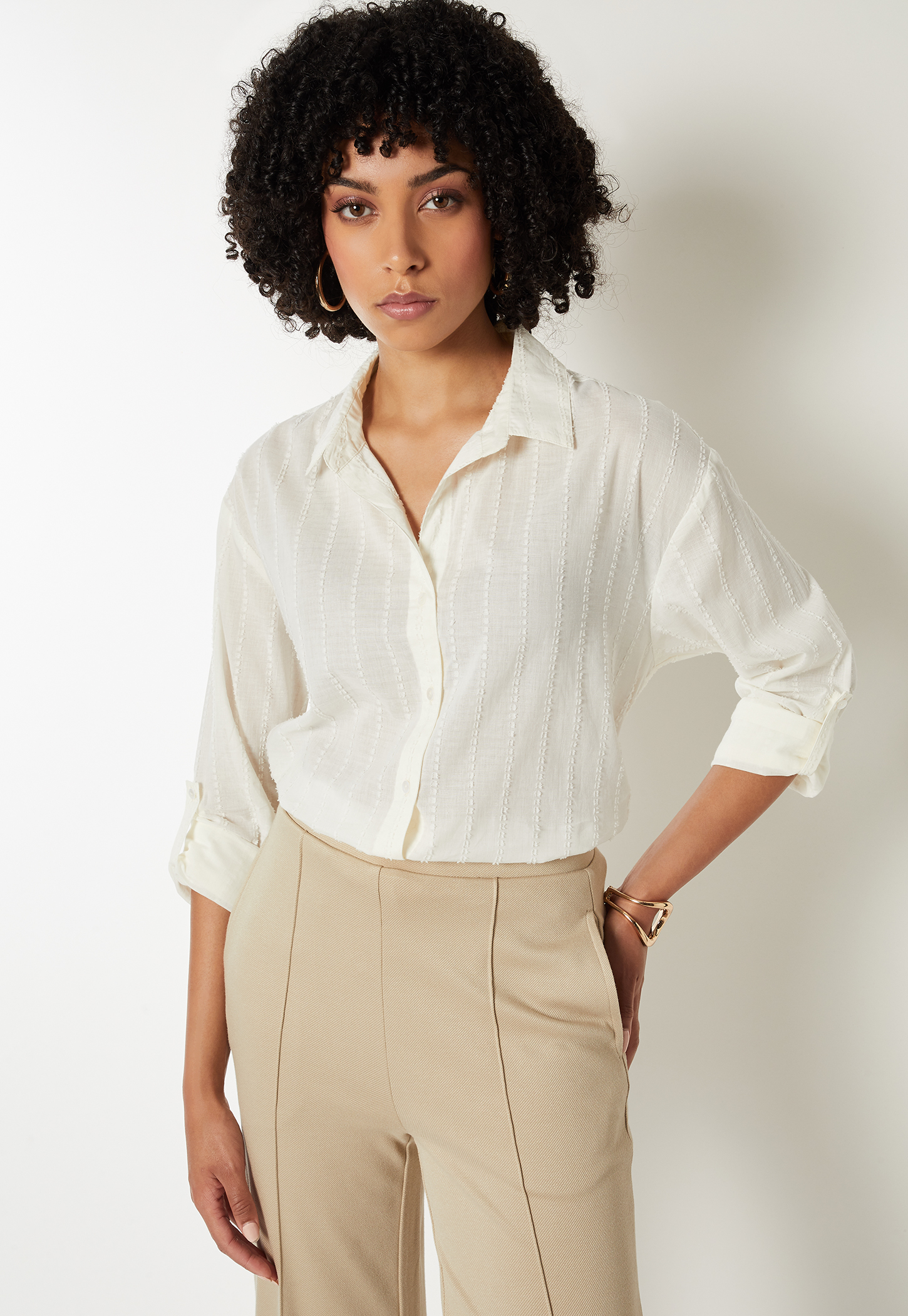 Women Embroidered Oversized Shirt-picture-22