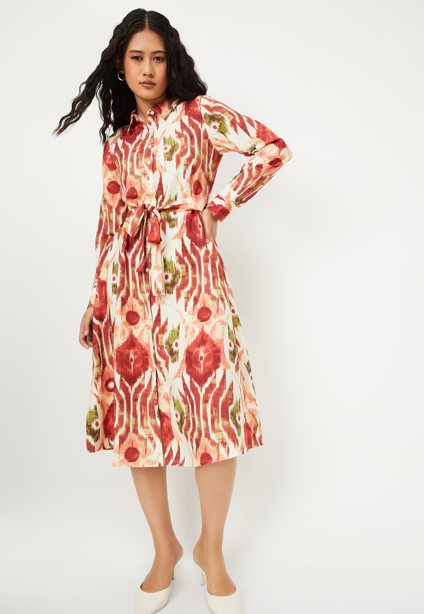 Women Printed Shirt Dress-picture-18