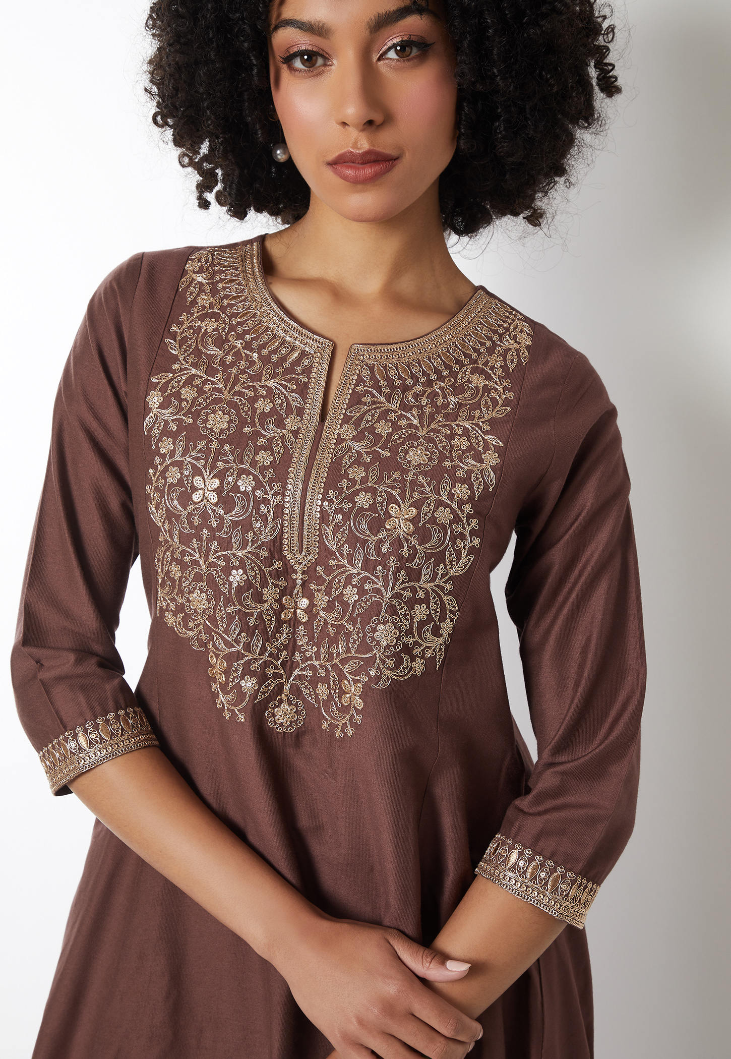 Women Embroidered A-line Kurta-picture-53