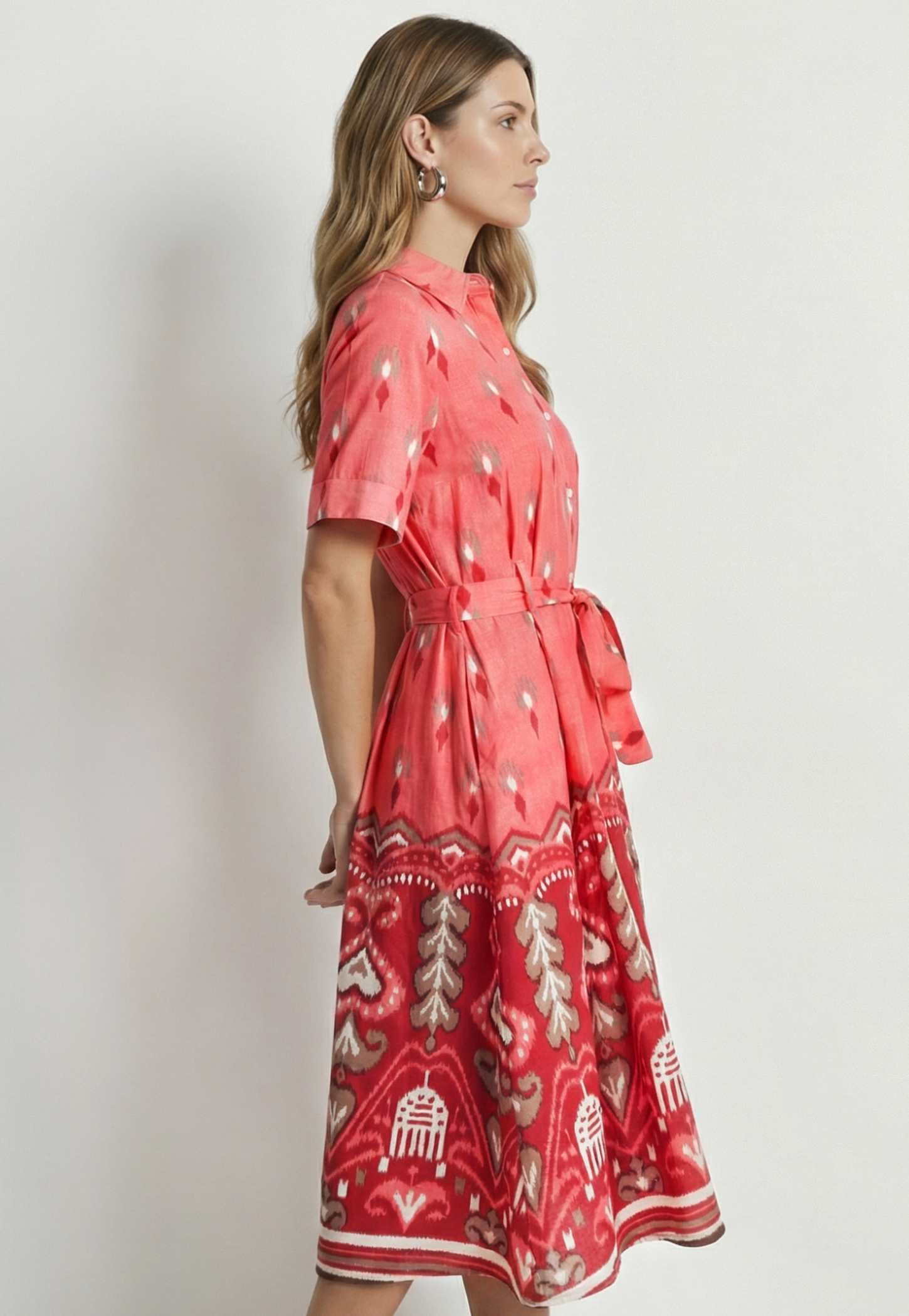 Women Printed Shirt Dress-picture-56