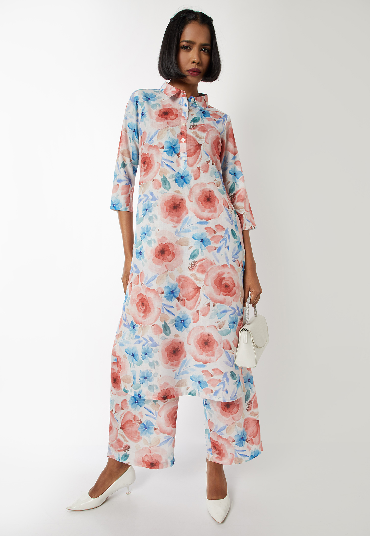 Women Floral Print Straight Kurta Set-picture-30
