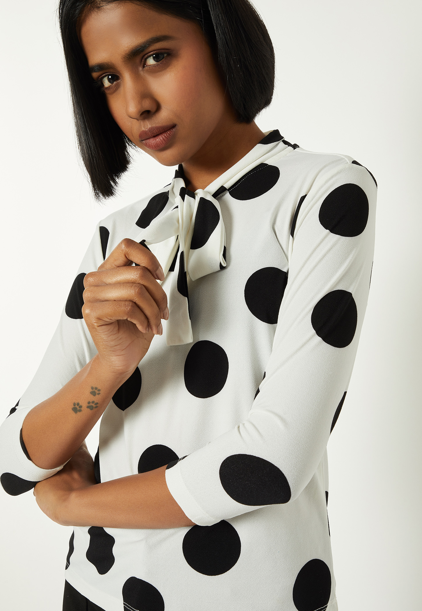 Women Polka Dot Blouse-picture-25