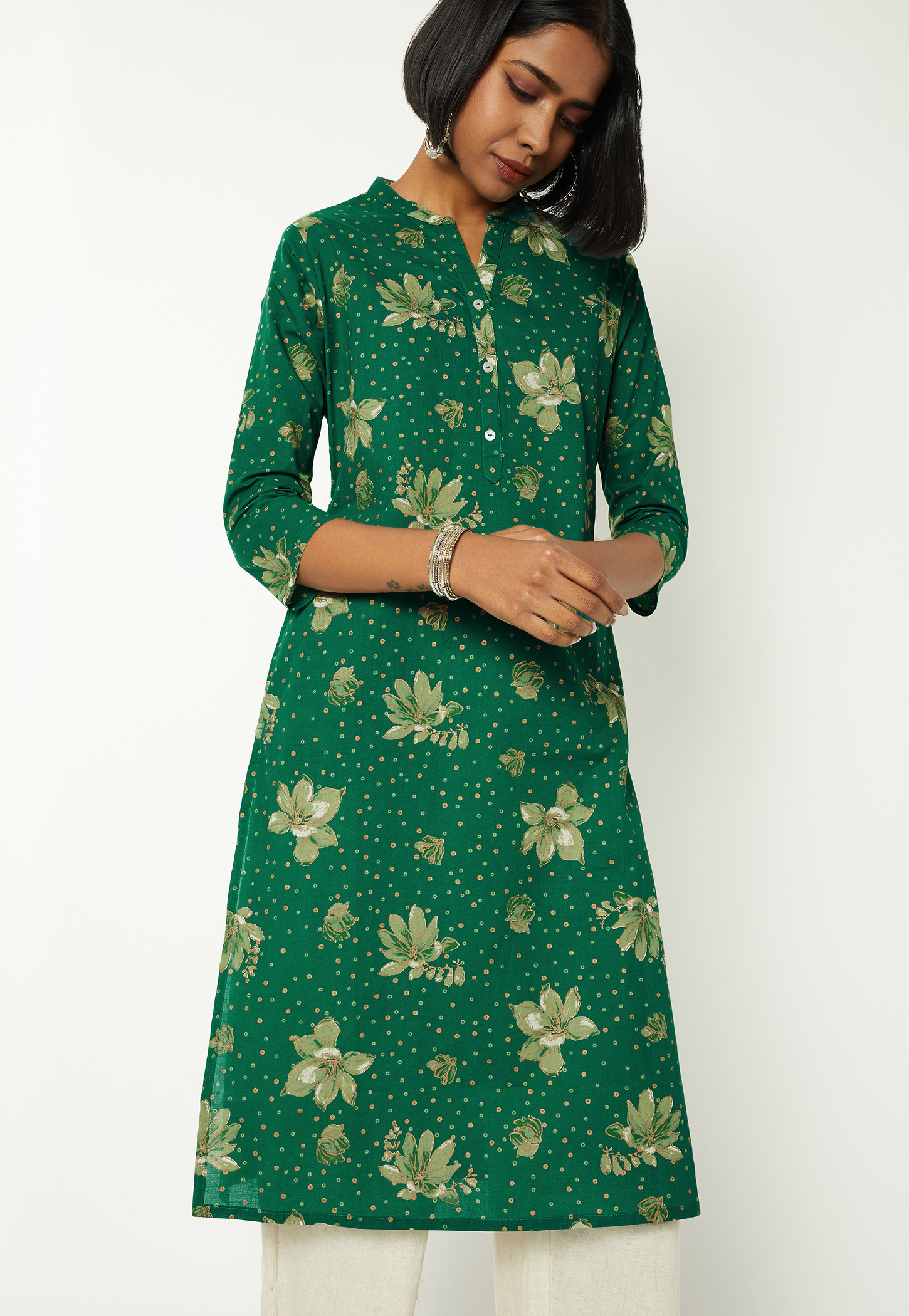 Women Floral Print Straight Kurta-picture-17
