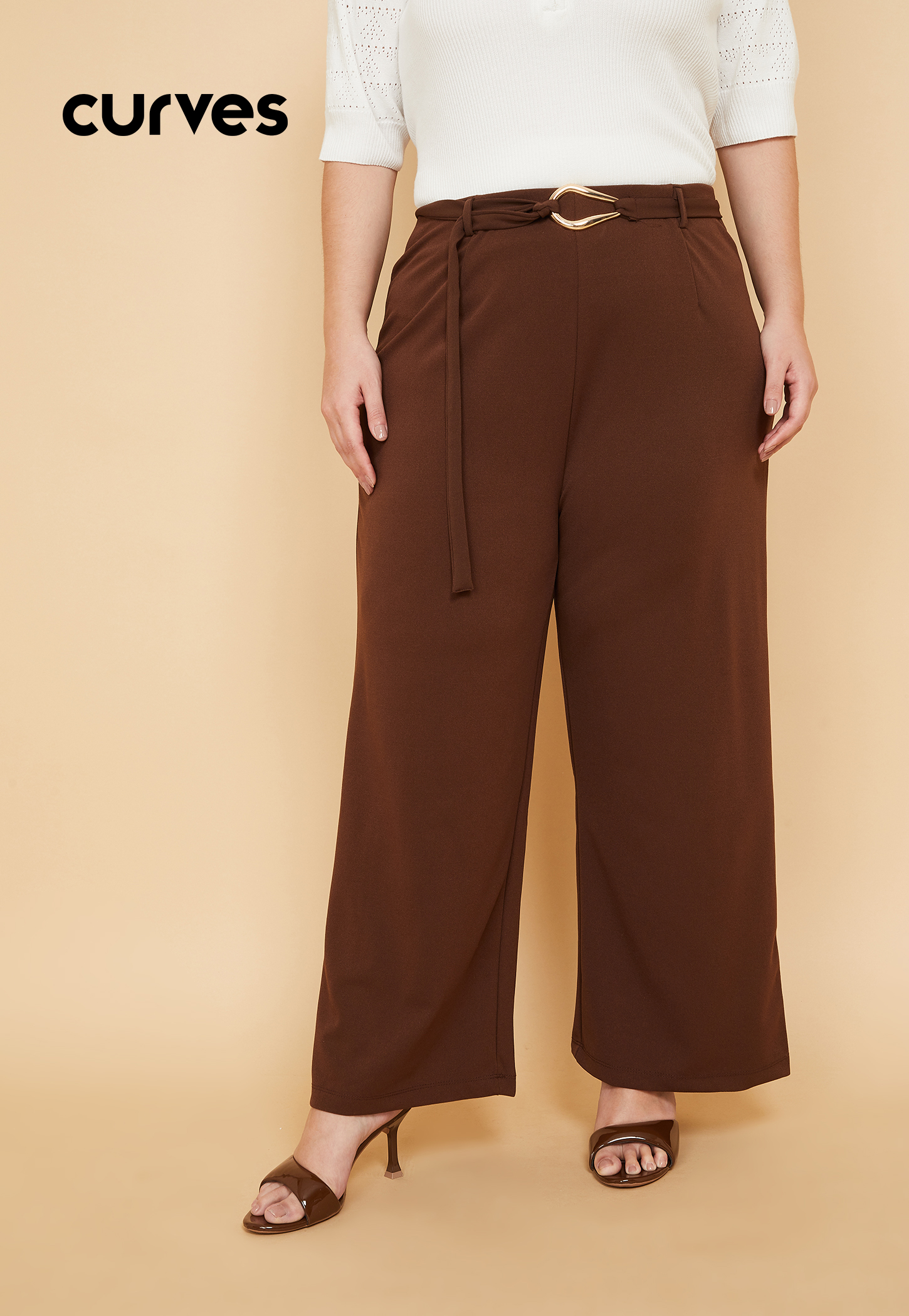 Women Pleated Wide Leg Trousers-picture-28