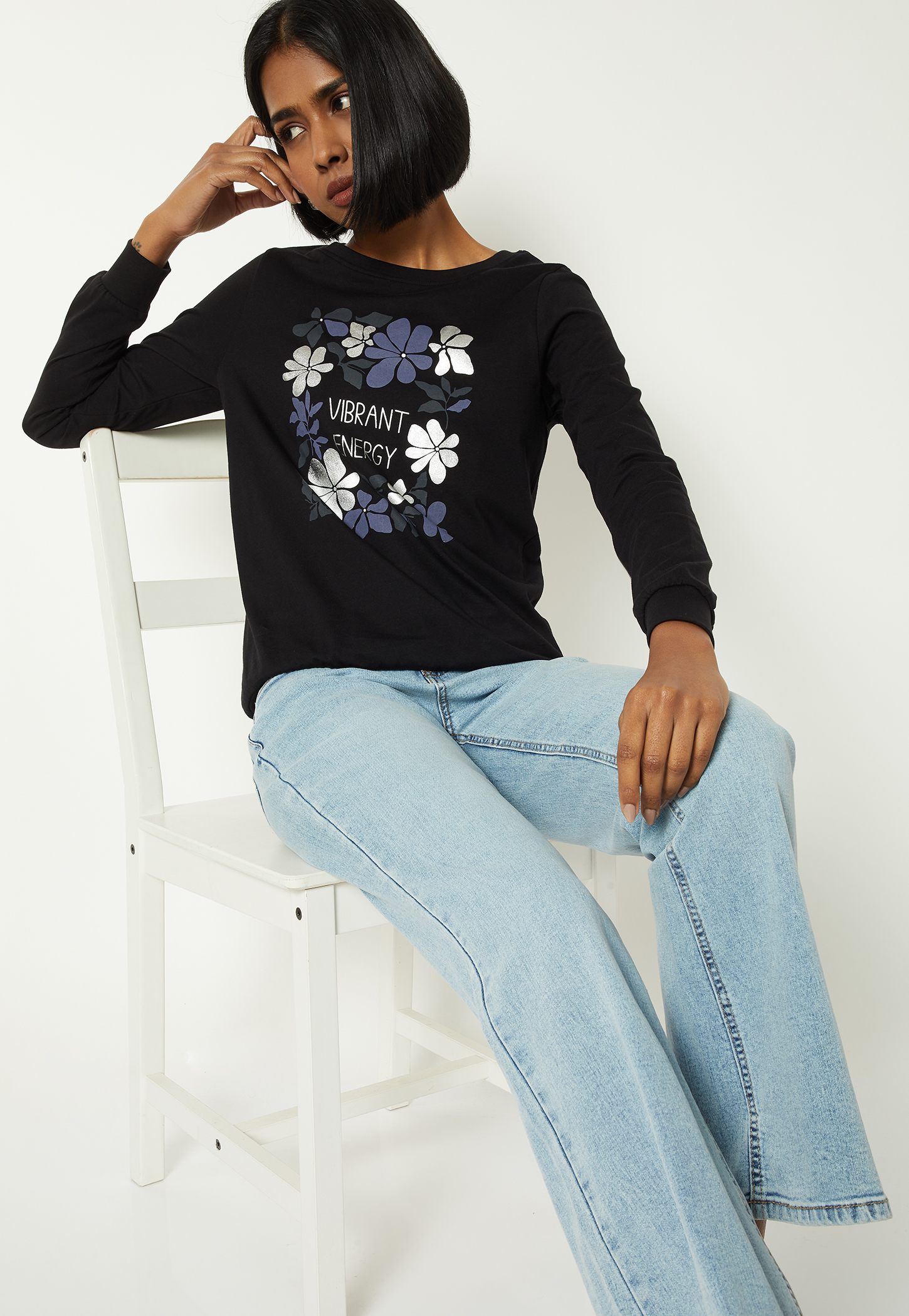 Women Floral Print T-shirt-picture-26