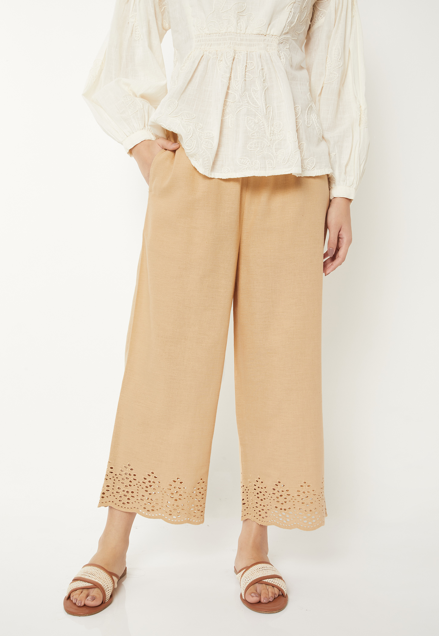 Women Schiffili Hem Palazzos-picture-17