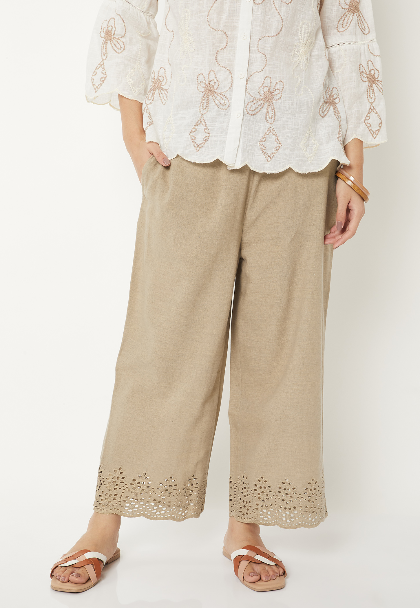 Women Schiffili Hem Palazzos-picture-49