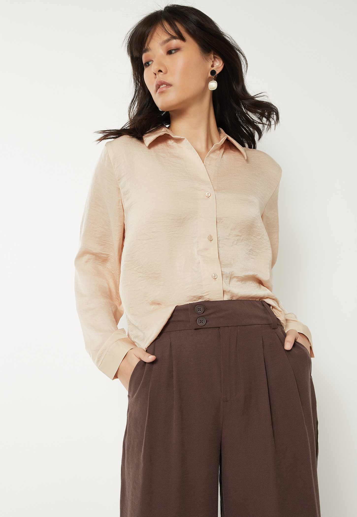 Women Crinkled Regular Fit Shirt-picture-56