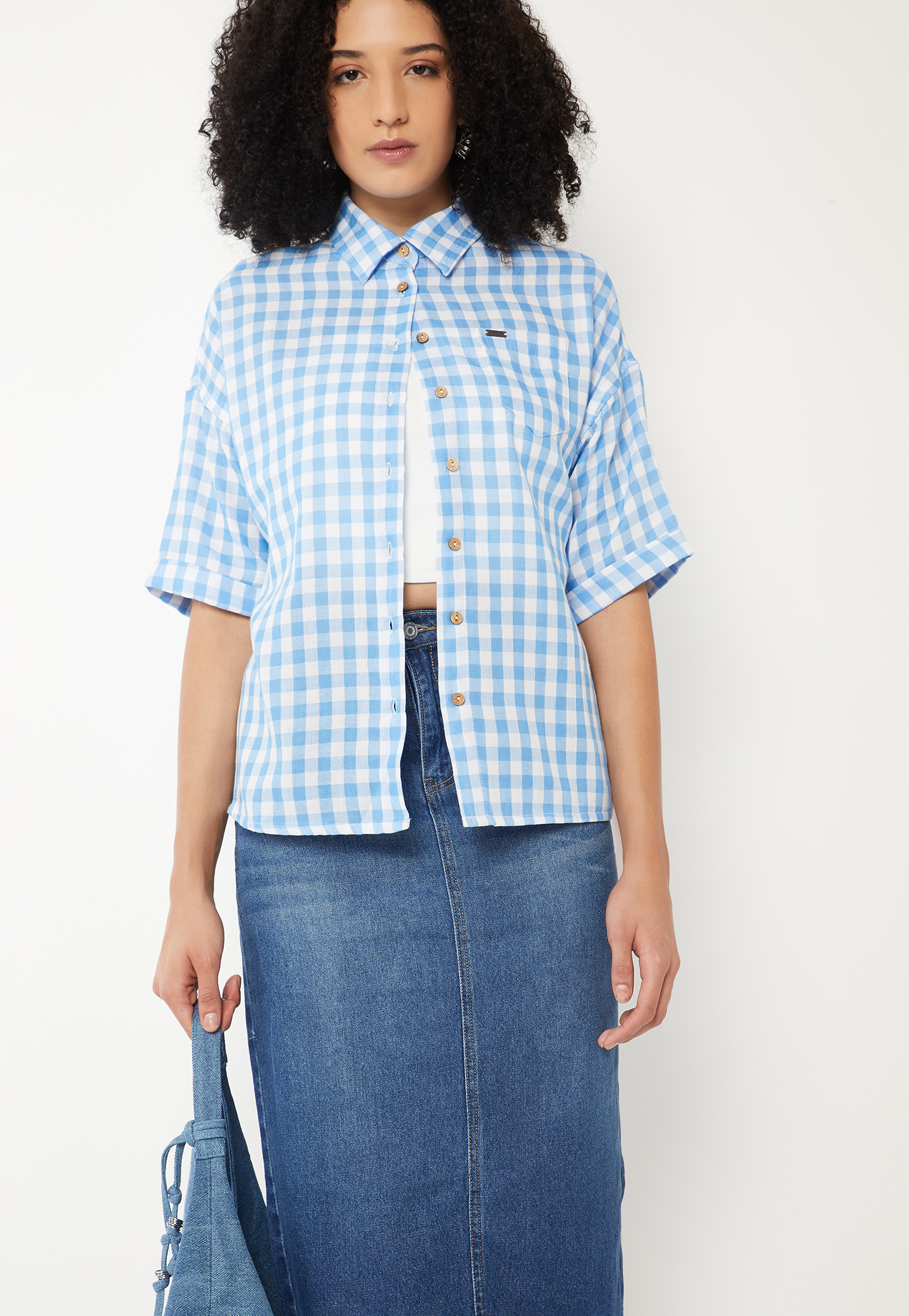 Women Checked Regular Fit Shirt