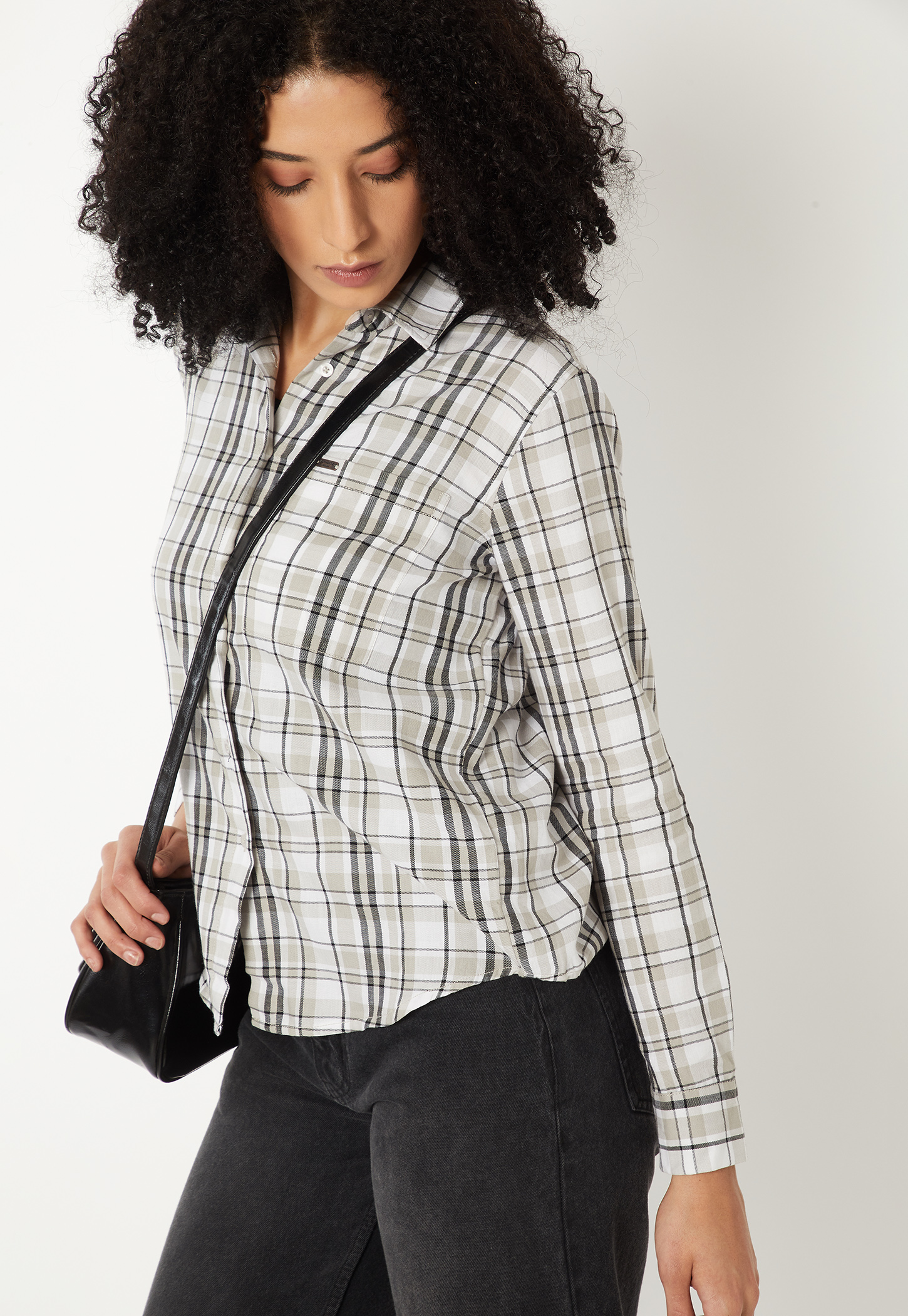 Women Checked Regular Fit Shirt-image-10