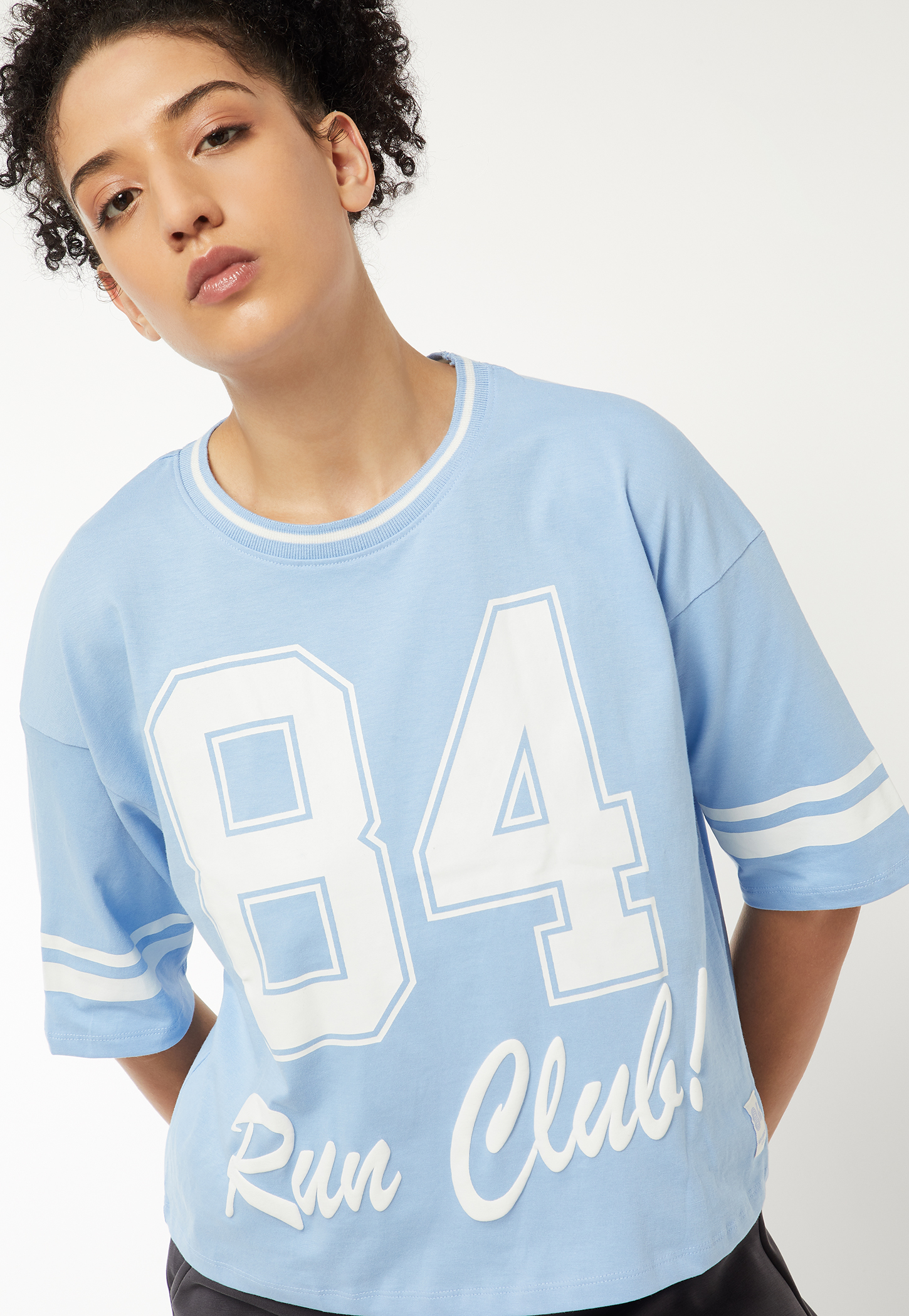 Women Printed Boxy Fit Sports T-shirt-image-13