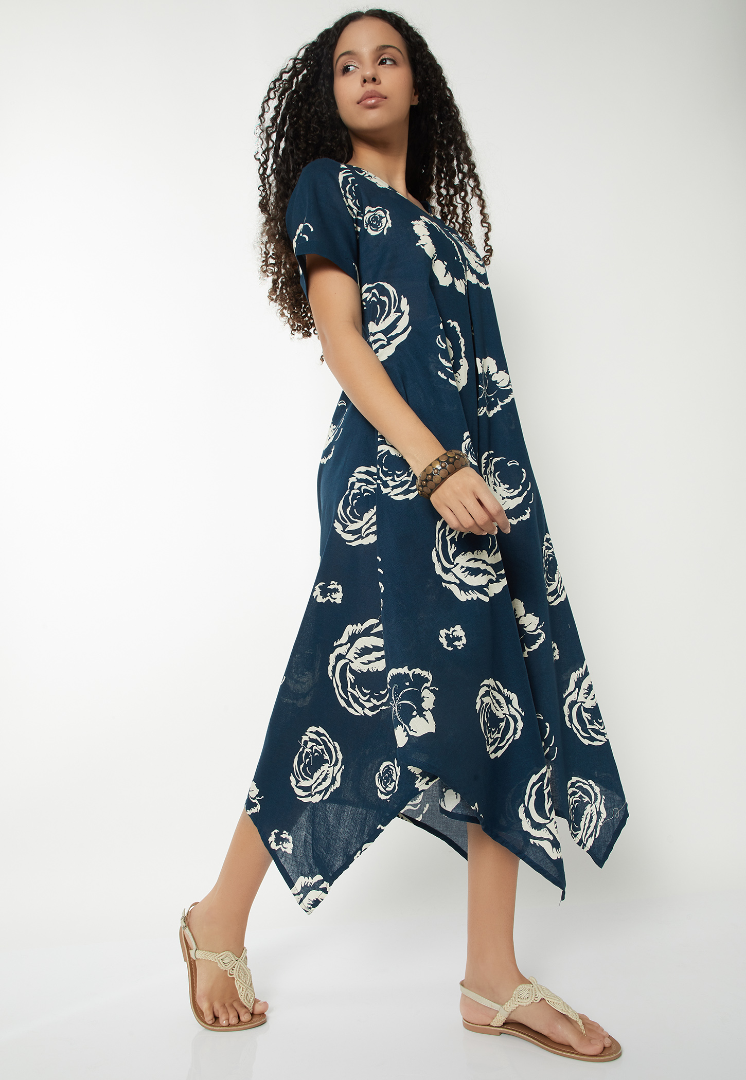 Women Printed Asymmetric Dress-picture-55
