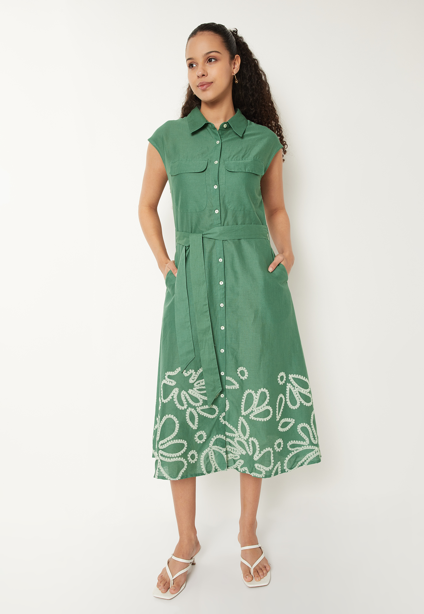 Kalki x Max Women Embroidered Shirt Dress-picture-15