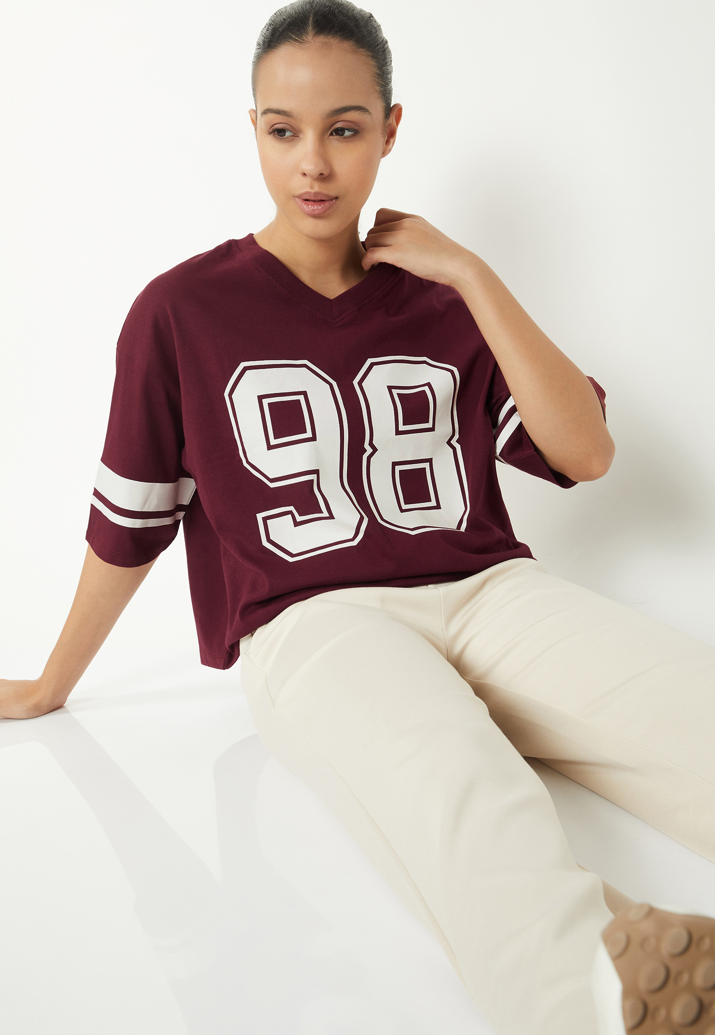 Women Printed Boxy Fit Sports T-shirt-picture-48