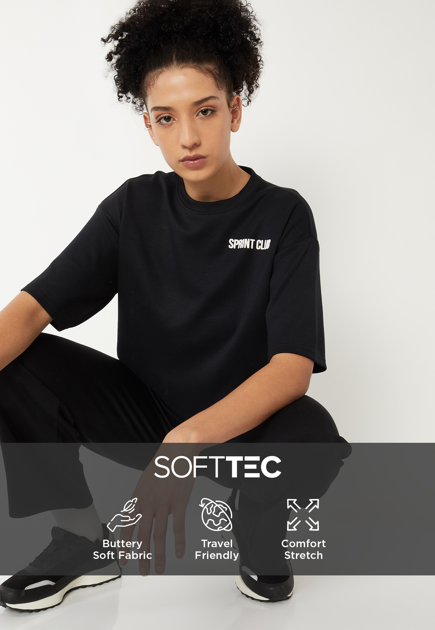 Women Printed Boxy Fit Sports T-shirt-picture-17