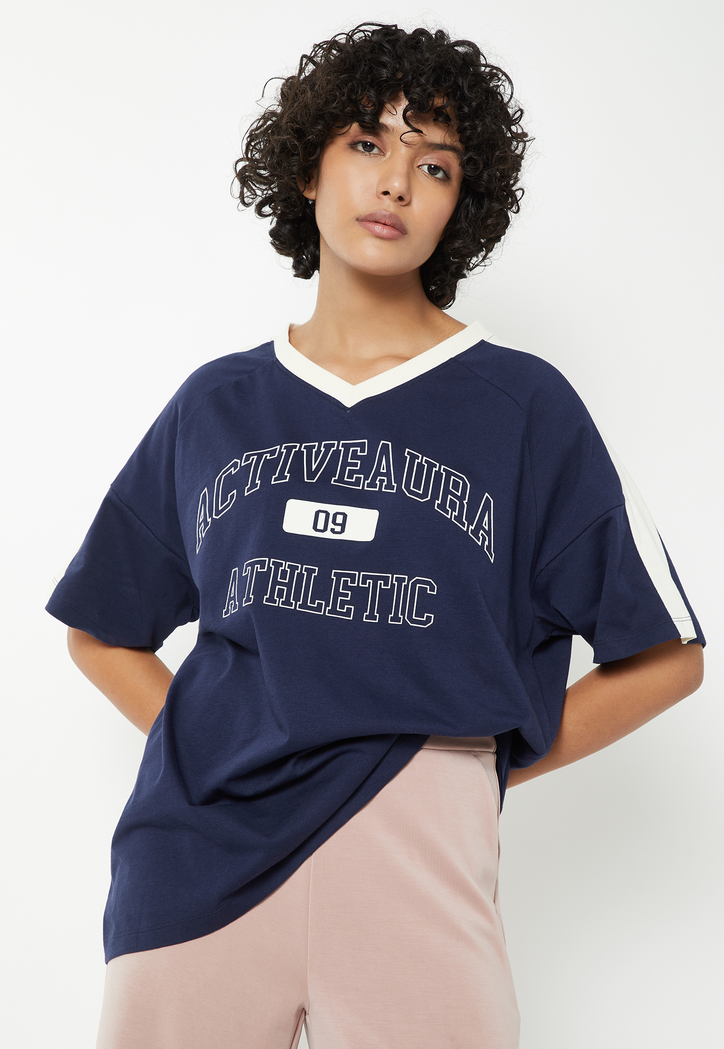 Women Printed Boxy Fit Sports T-shirt-picture-21