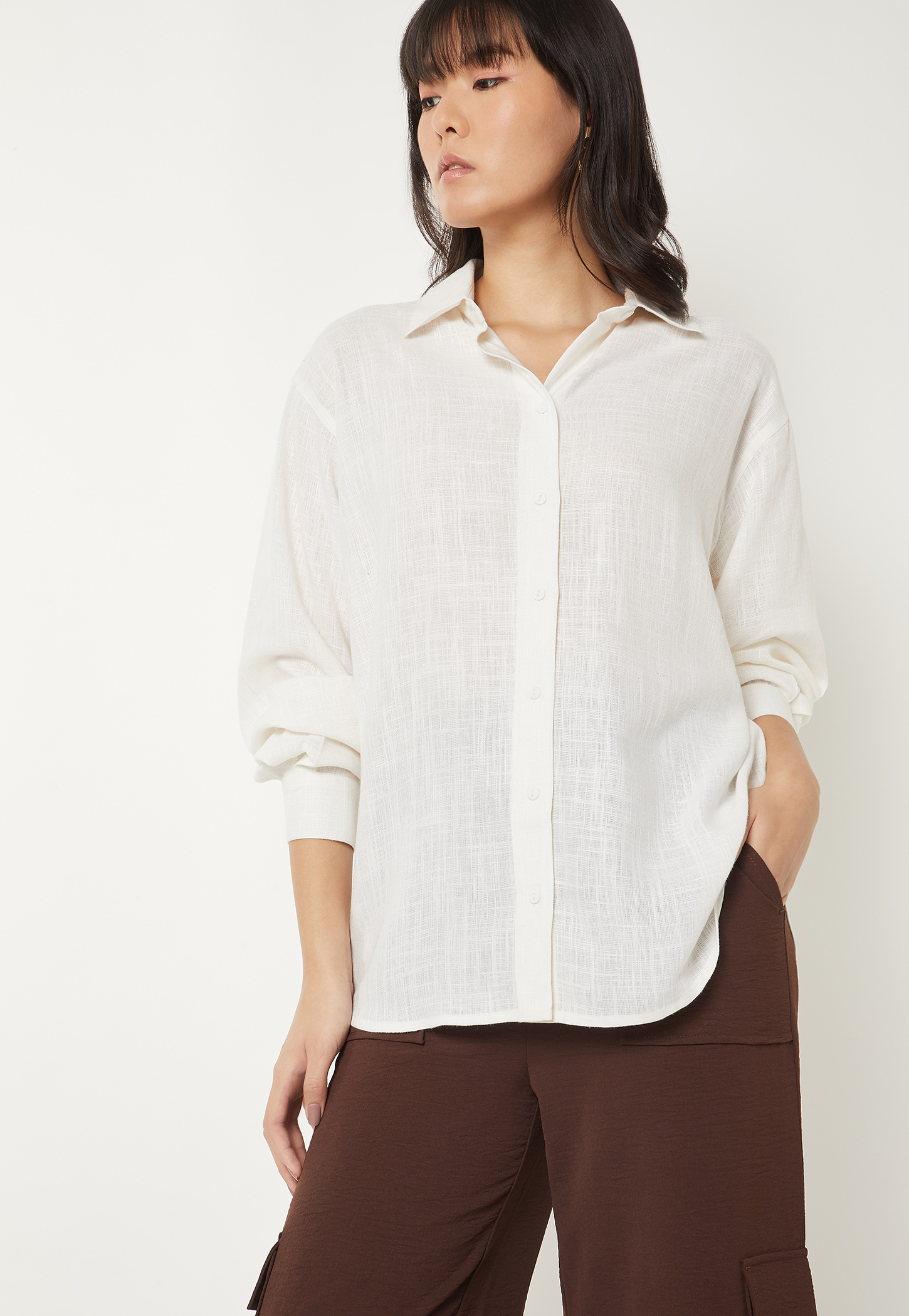Women Textured Oversized Shirt-picture-27