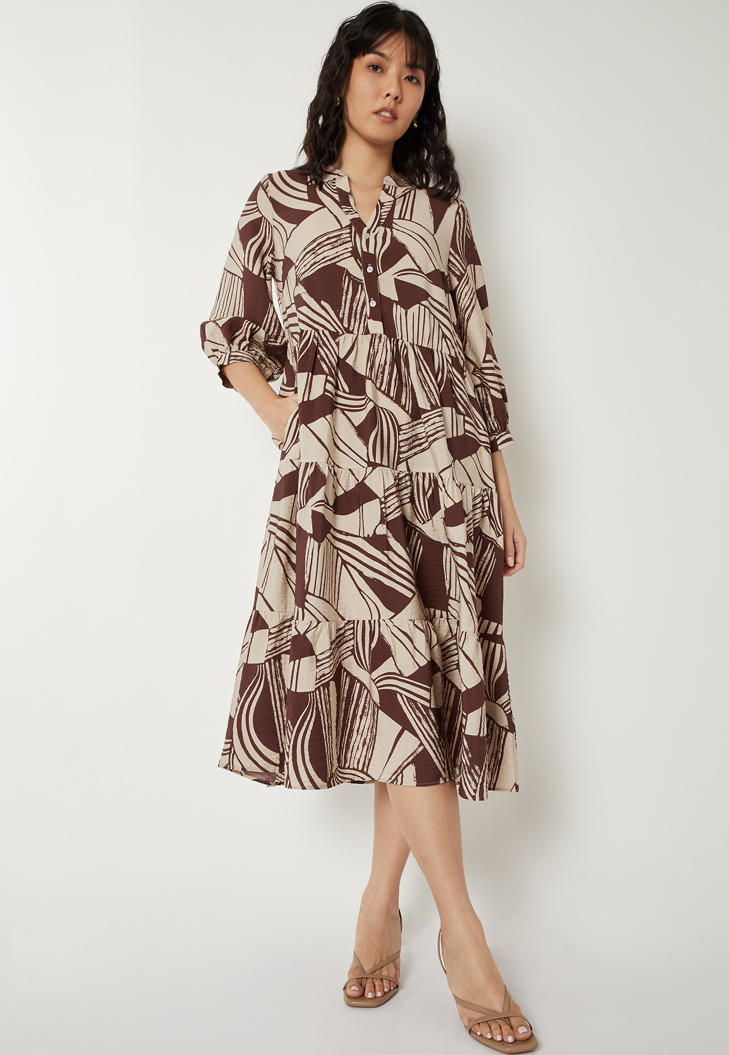 Women Printed Tiered Dress-picture-41