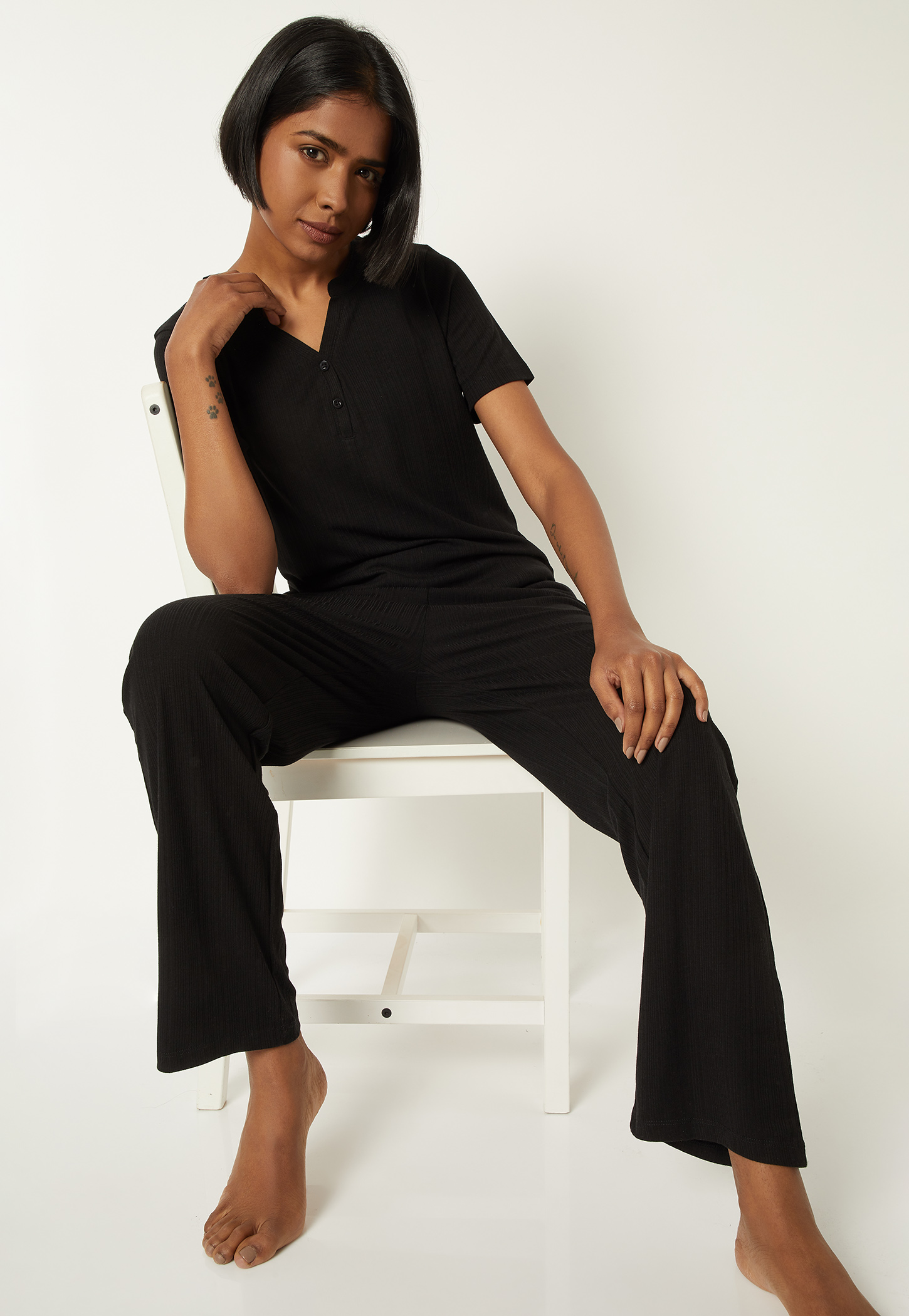 Women Textured PJ Set-picture-20