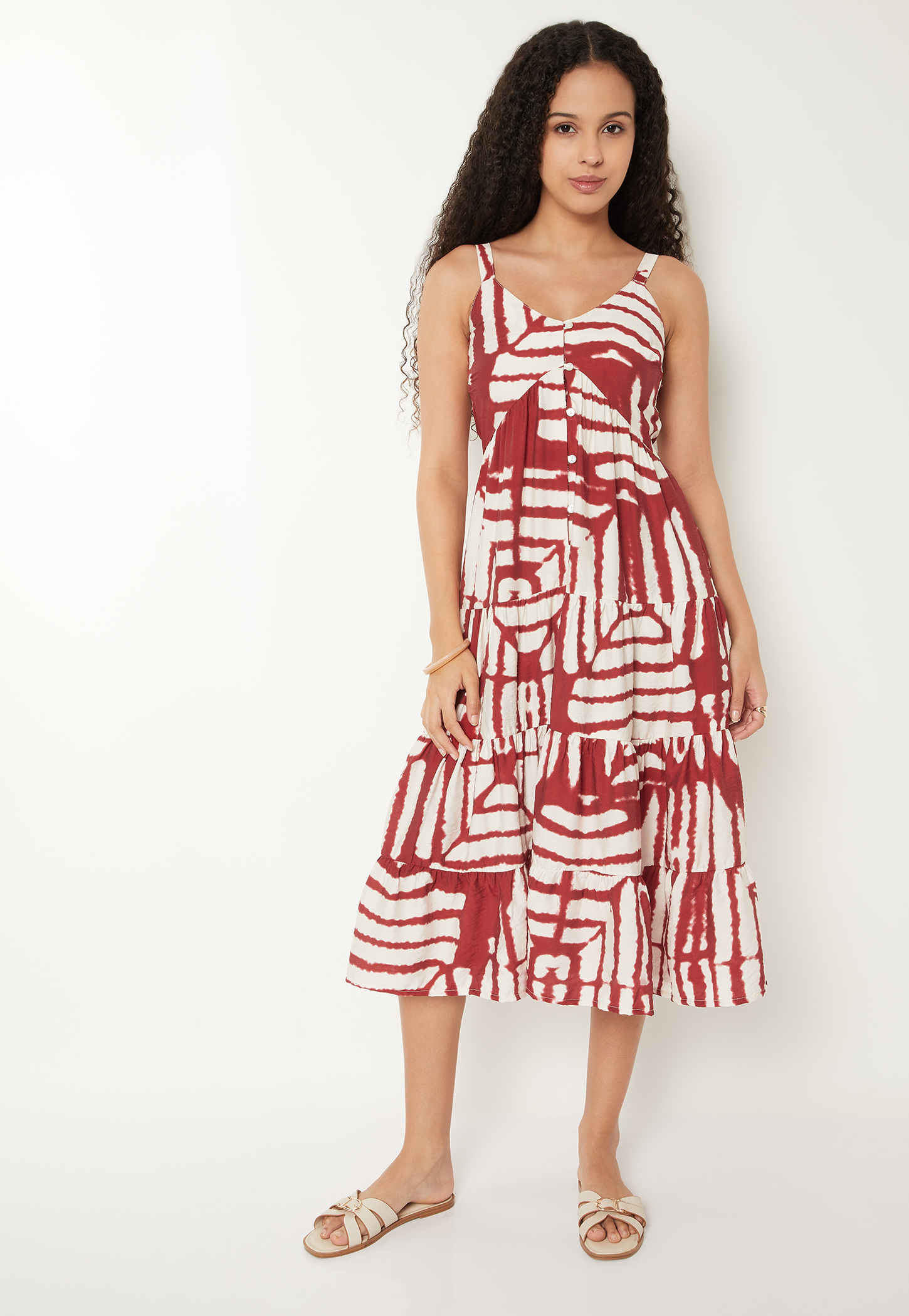 Kalki x Max Women Printed A-Line Dress-picture-11