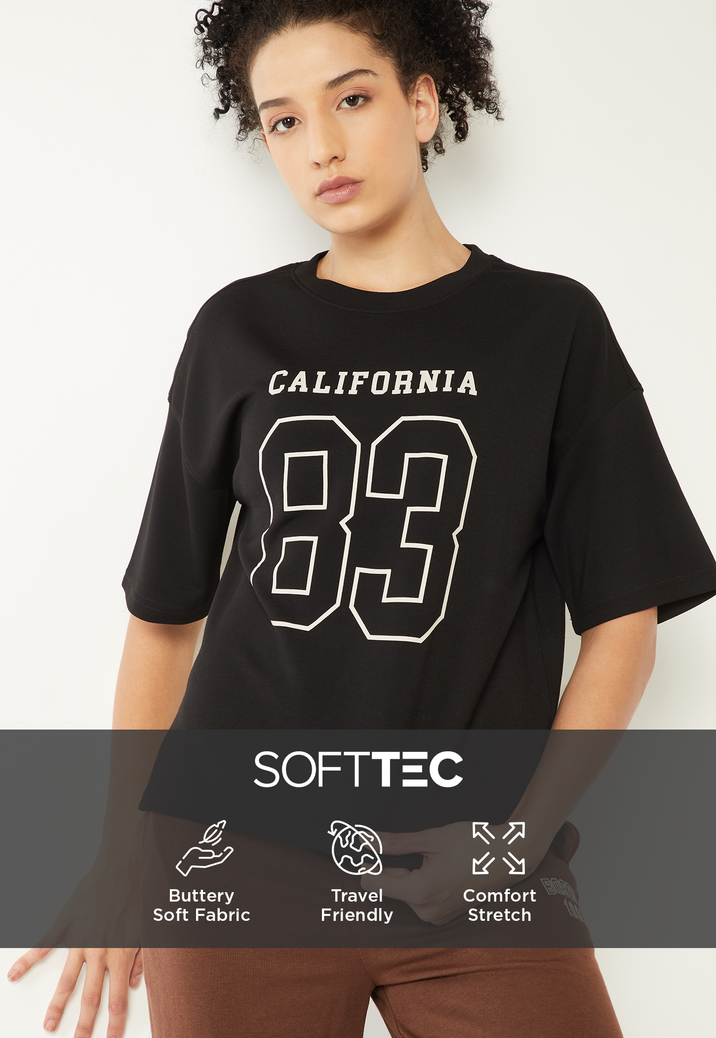 Women Printed Boxy Fit Sports T-shirt-picture-16