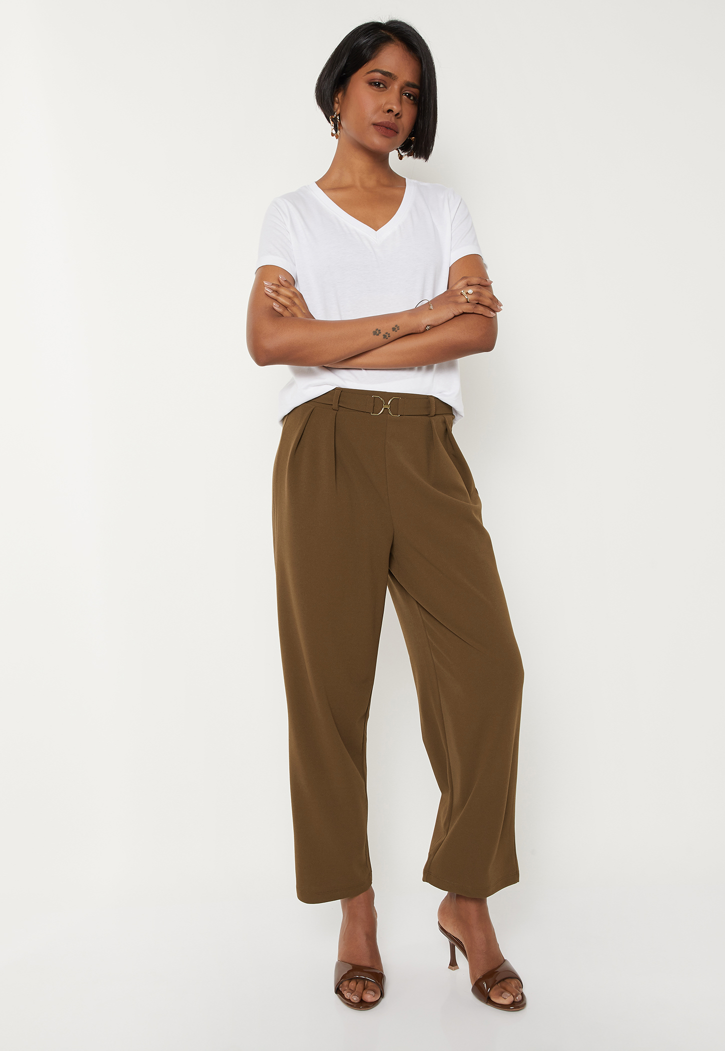 Women Pleated Trousers-picture-45