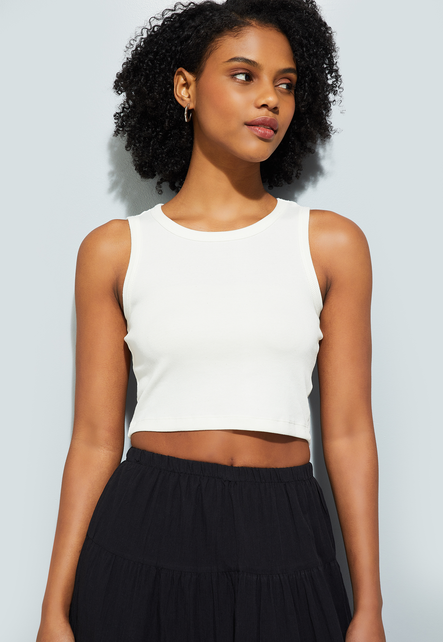 ALAYA F x URB_N Women Ribbed Tank Top-image-45