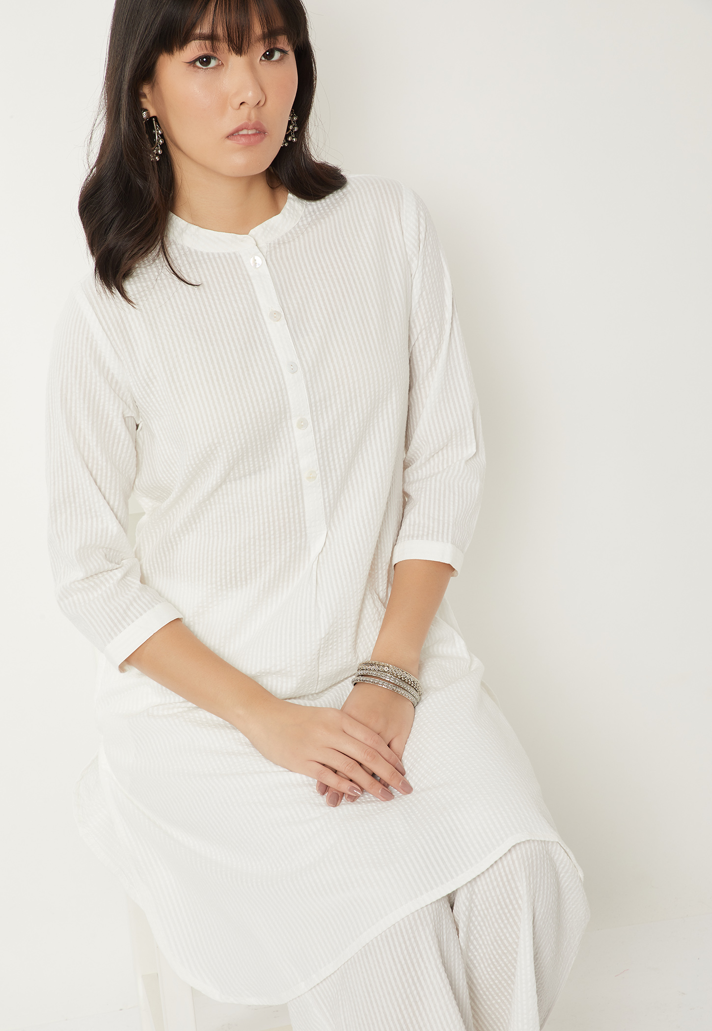 Women Striped Straight Kurta Set-picture-44