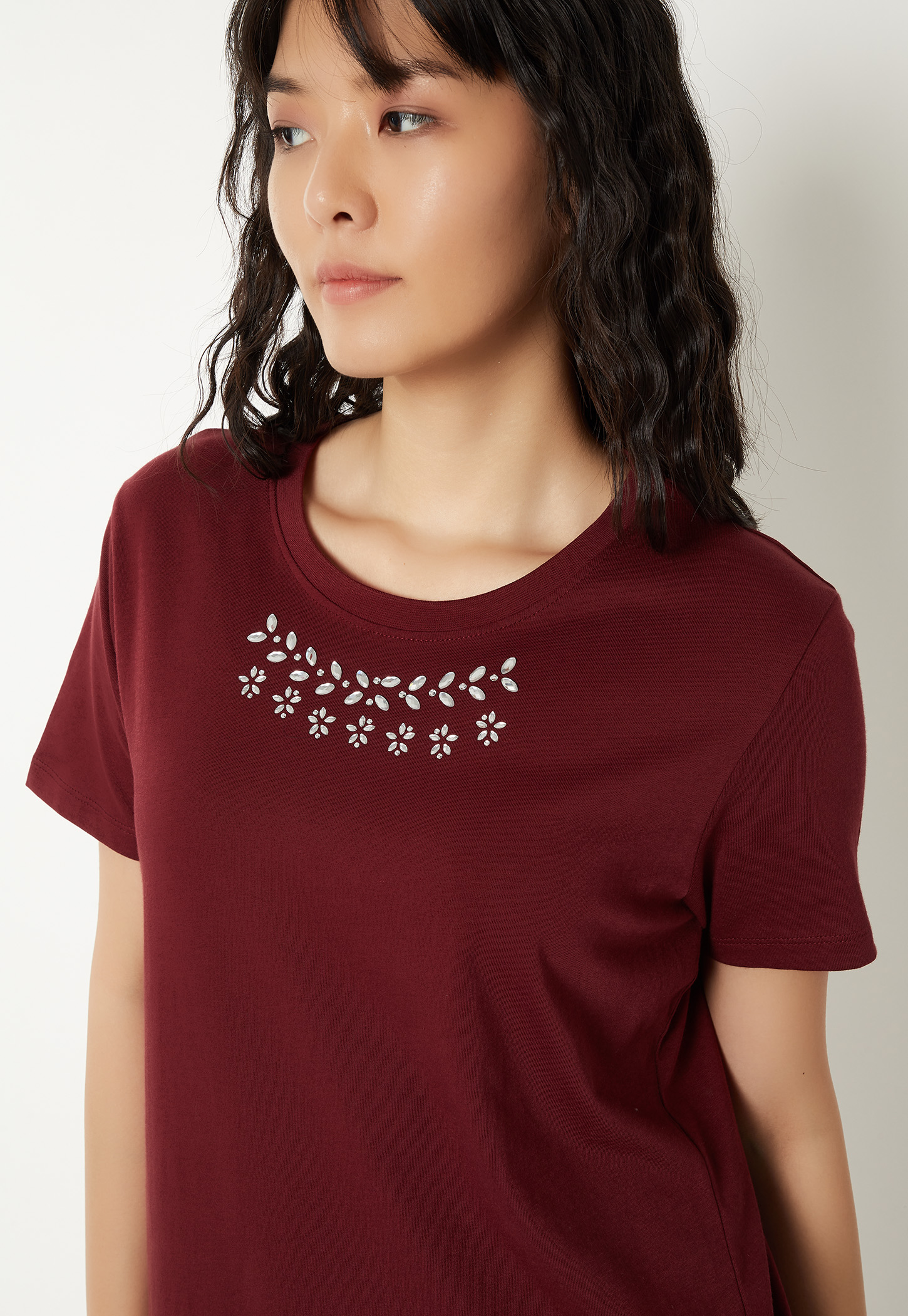 Women Embellished T-shirt-image-33