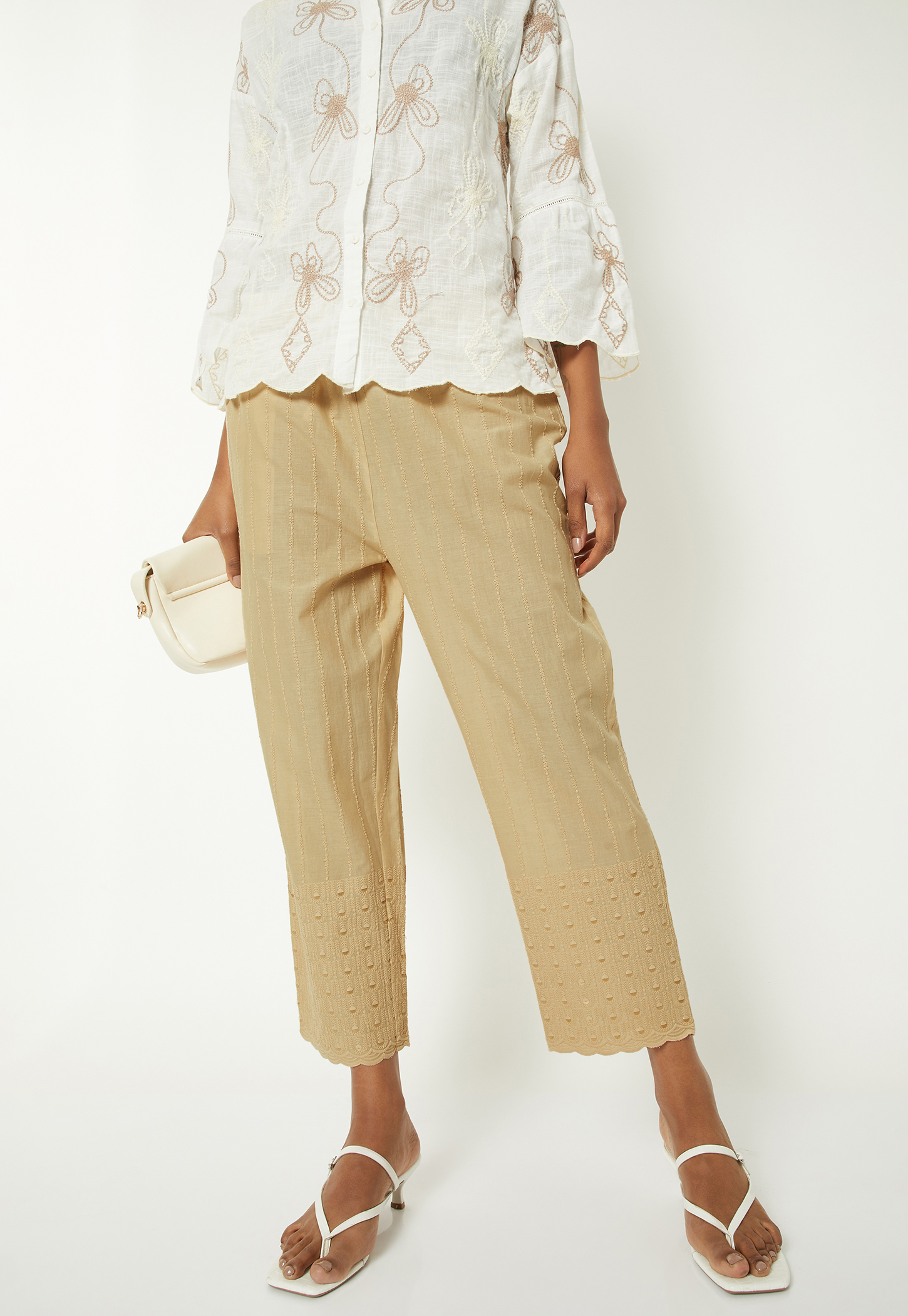 Women Embroidered Palazzos-image-14