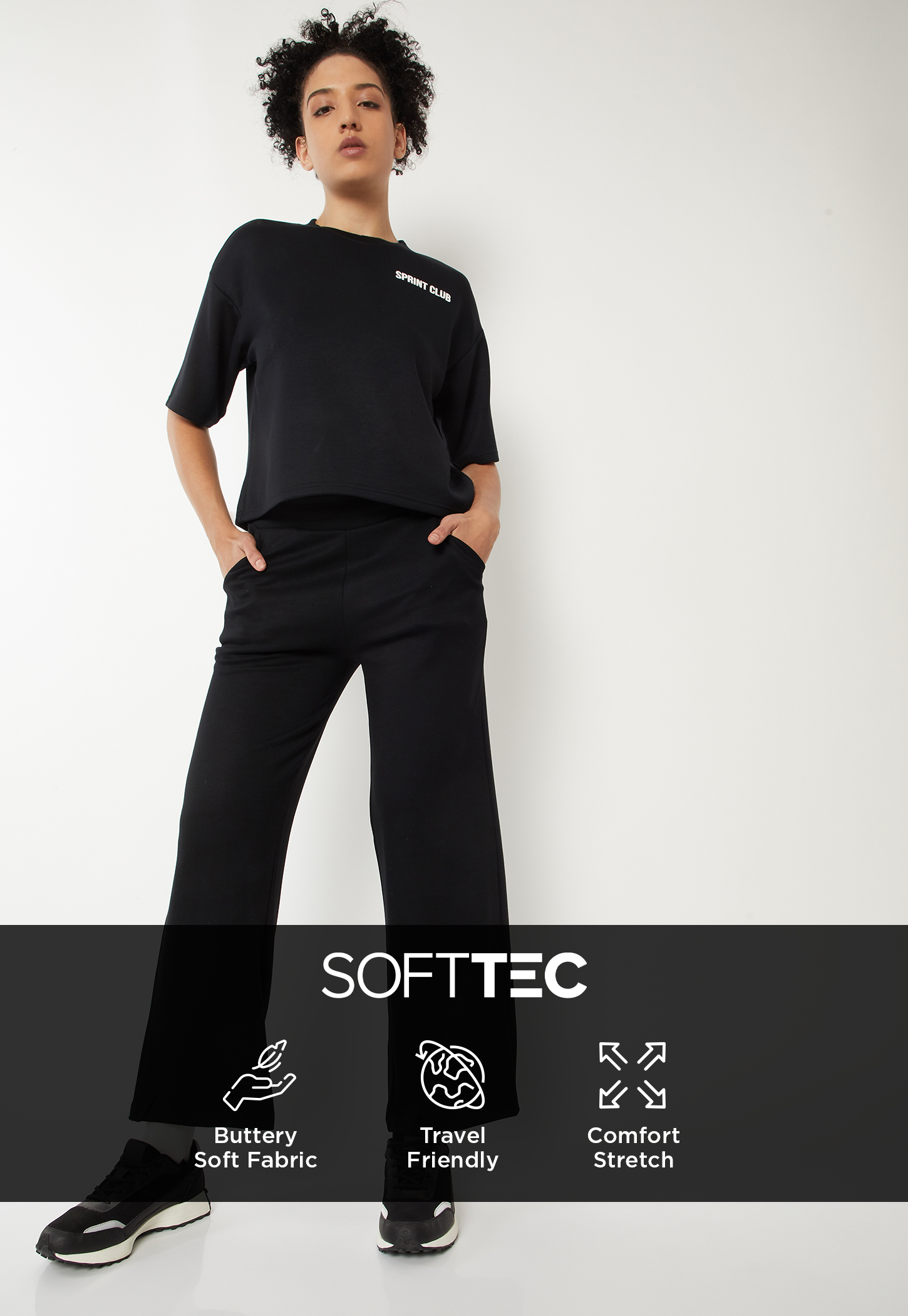 Women Solid Flared Track Pants-picture-29