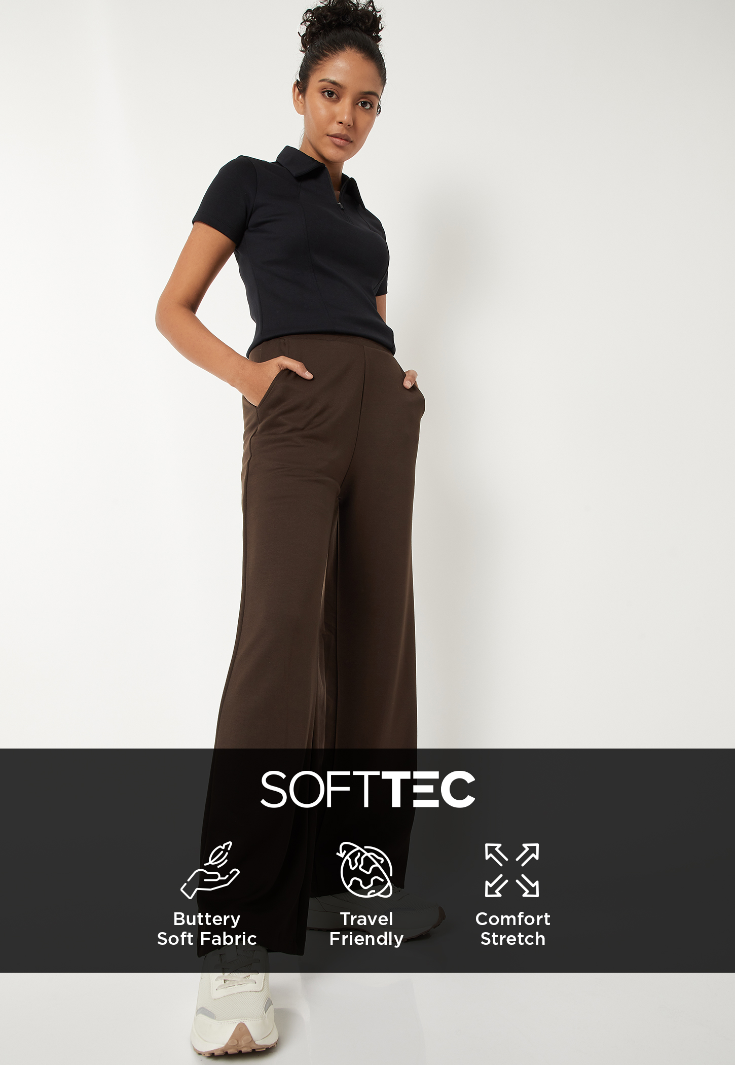 Women Solid Flared Track Pants-picture-27
