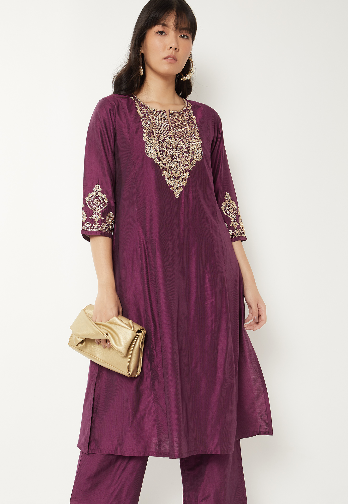 Women Embroidered Straight Kurta Set-picture-43