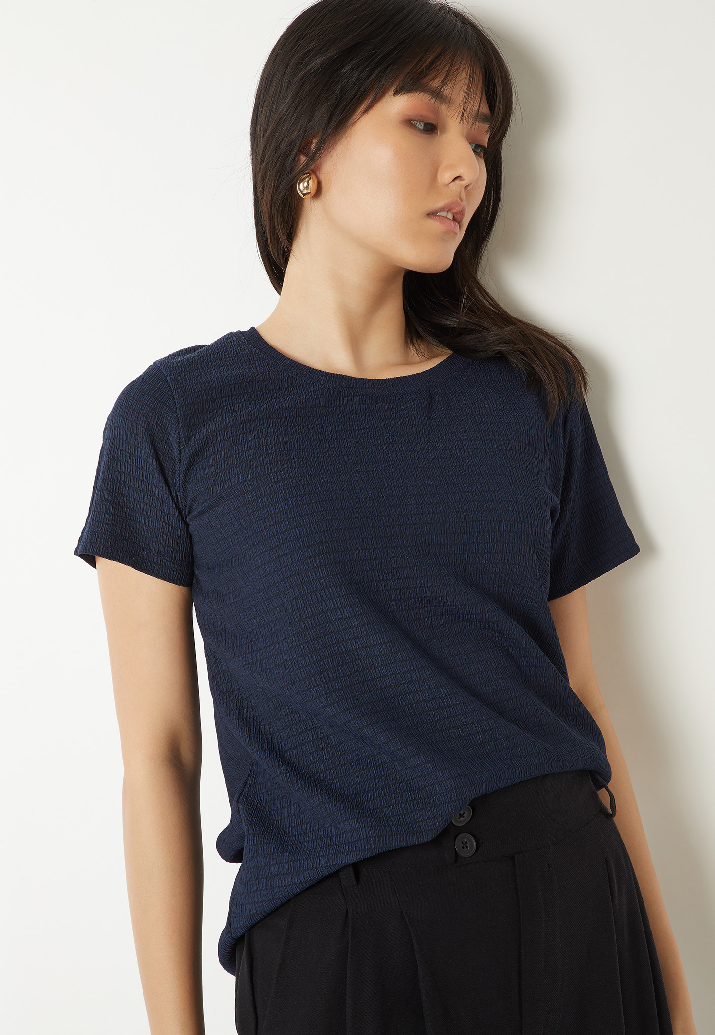 Women Textured T-shirt-picture-49