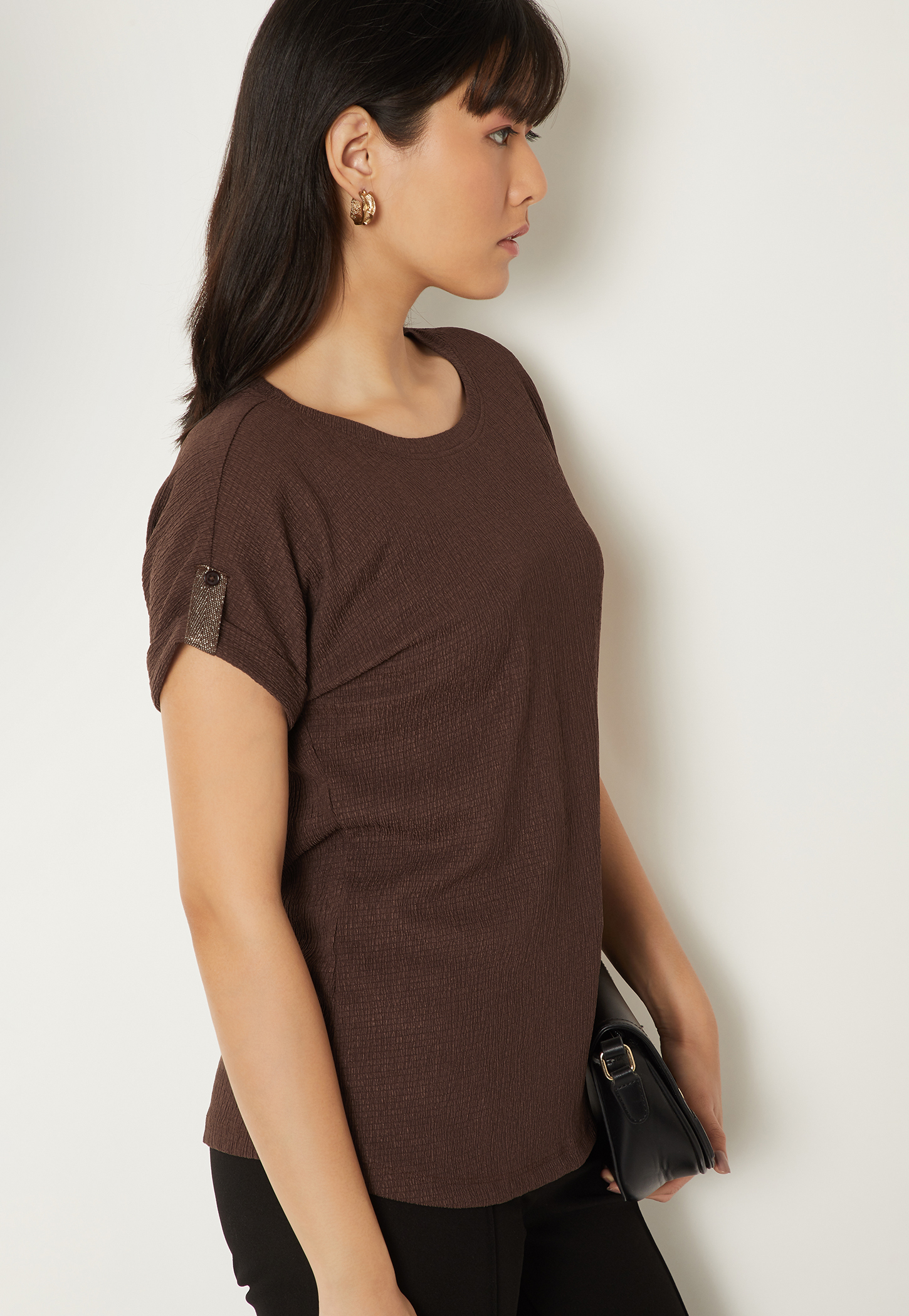 Women Textured T-shirt-picture-35