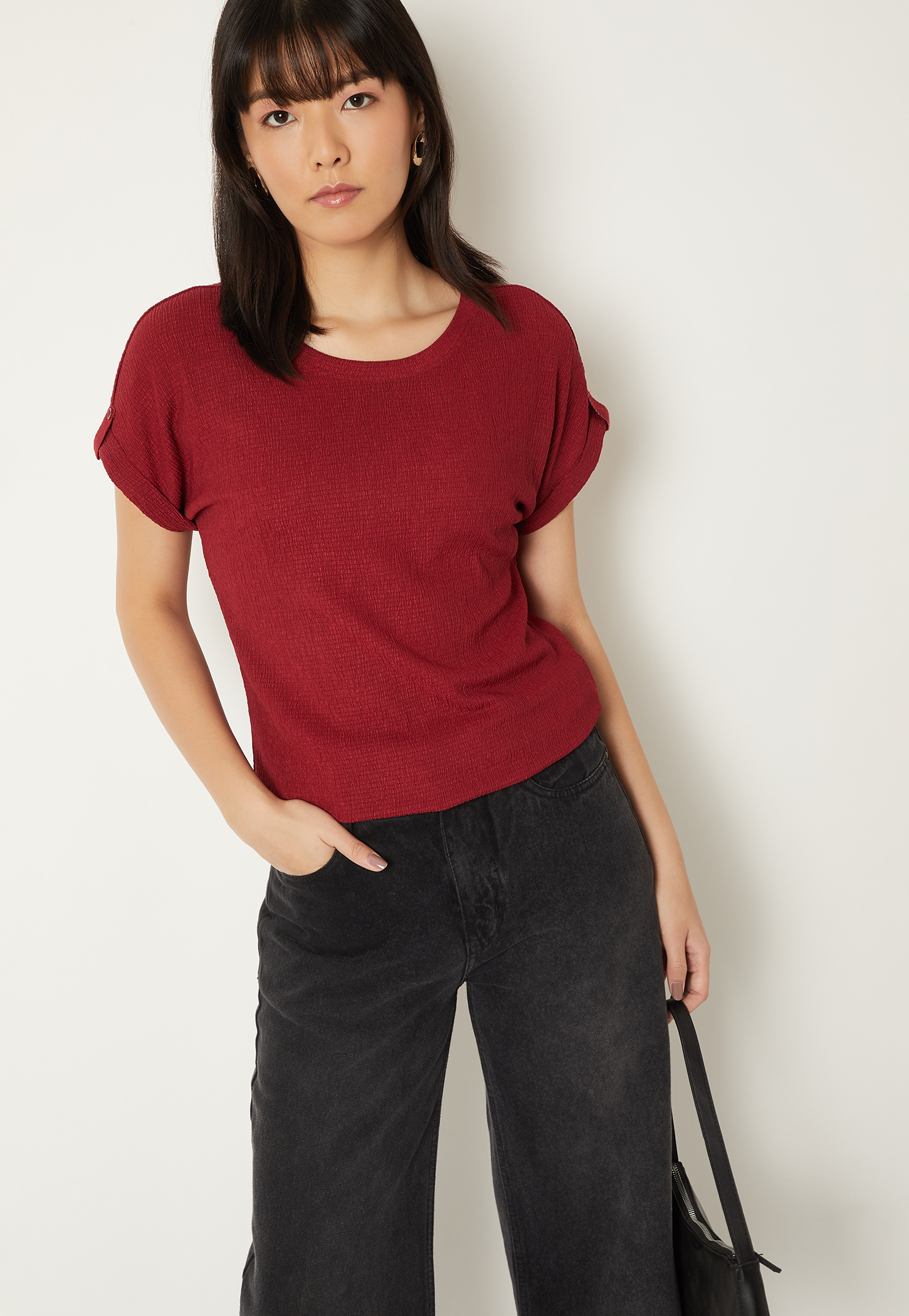 Women Textured T-shirt-picture-42