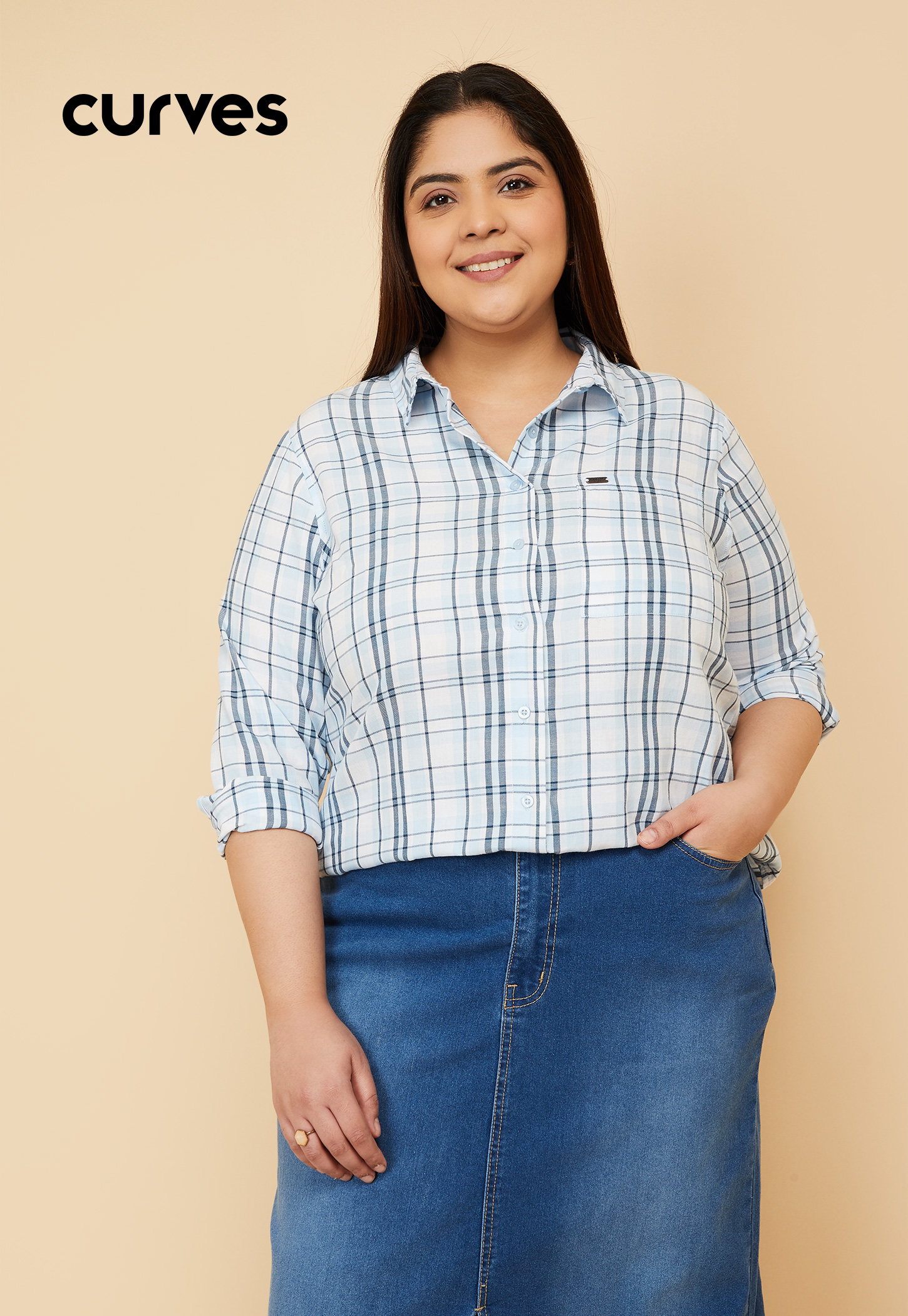 Women Checked Regular Fit Shirt-picture-24