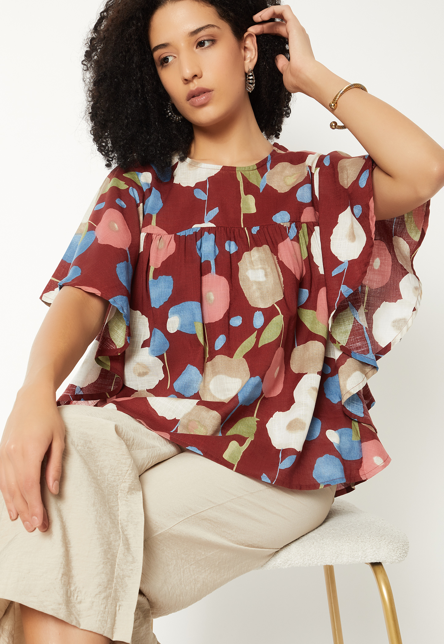 Women Floral Print Top-picture-20