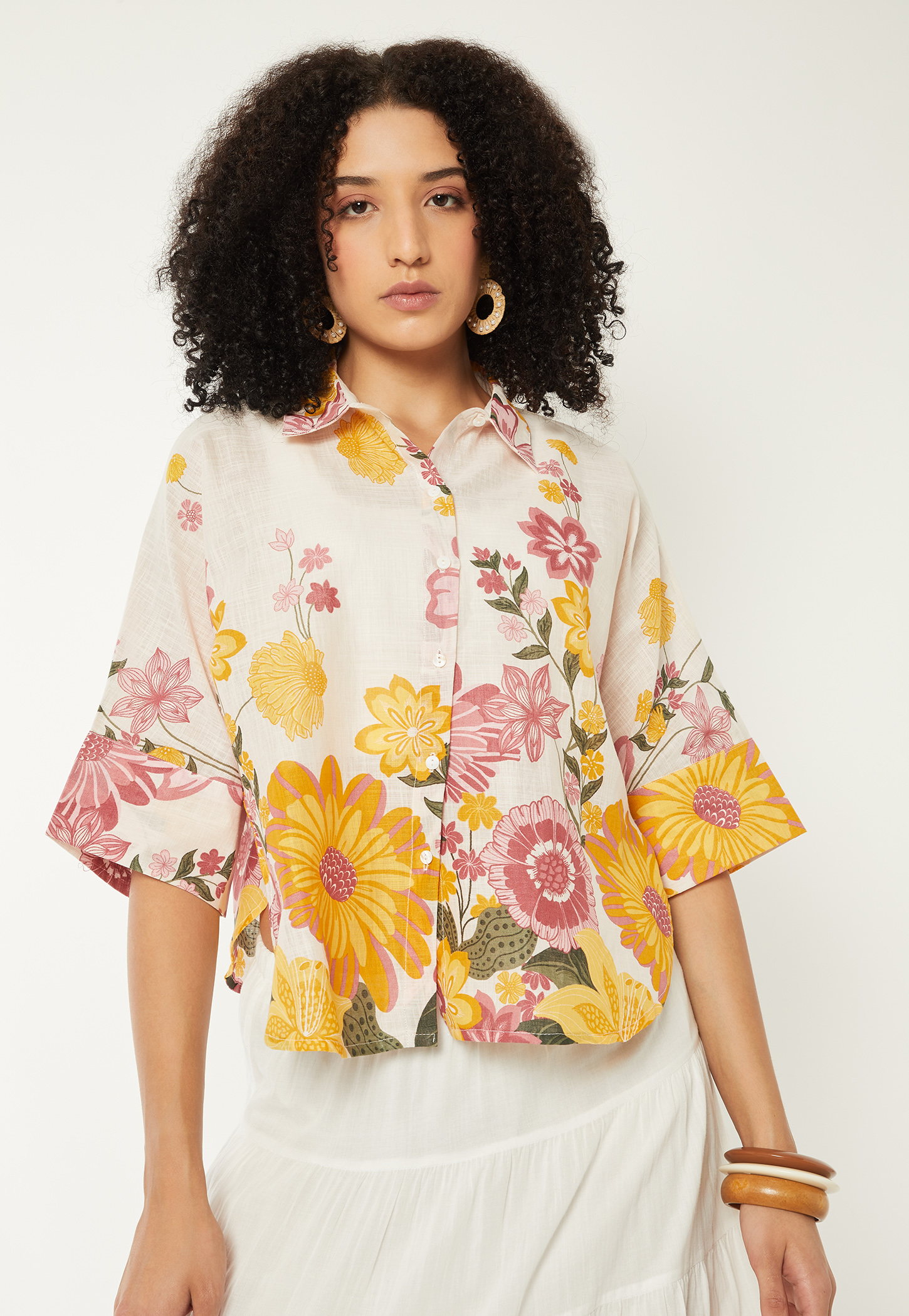 Women Floral Print Shirt-picture-35