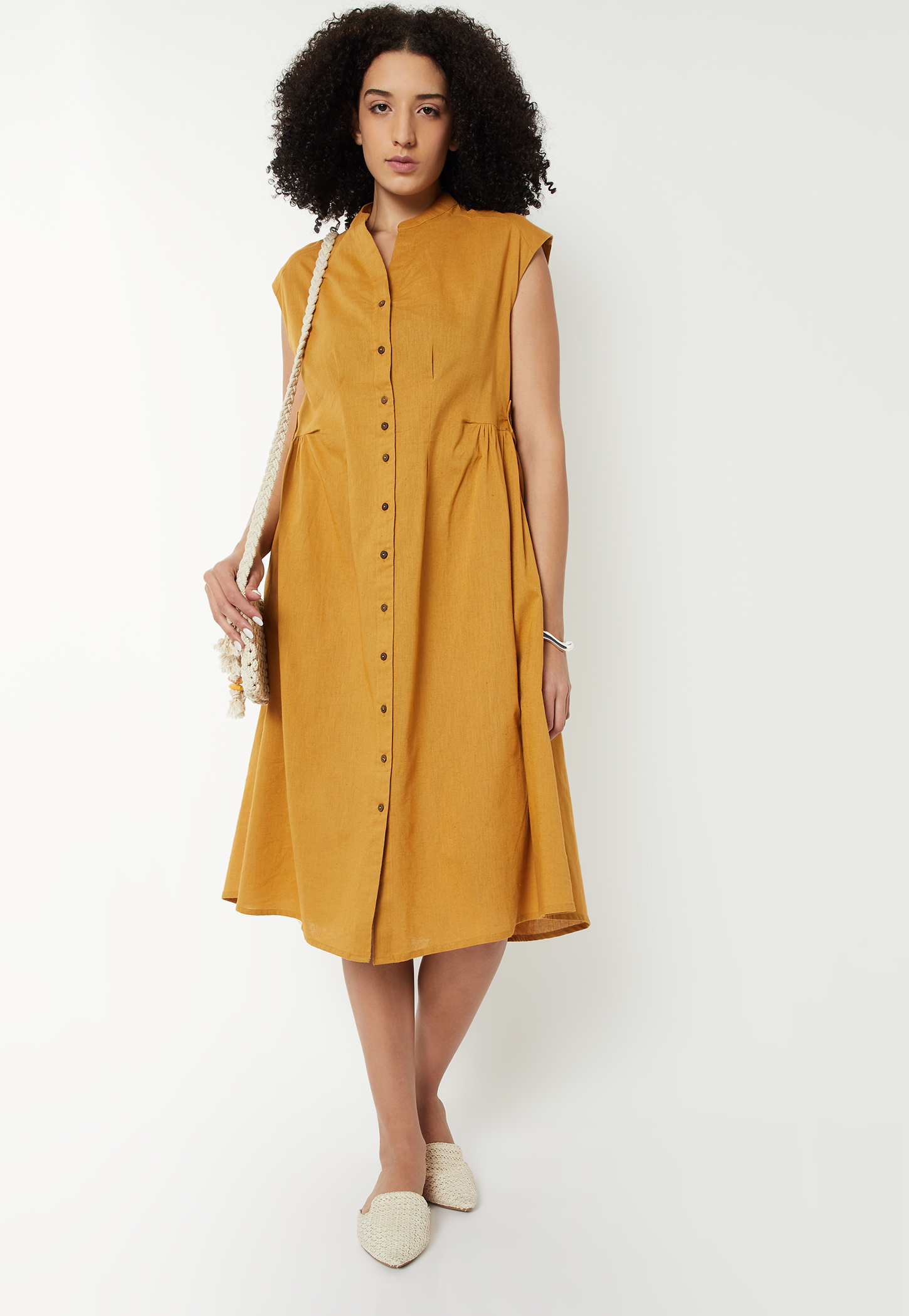 Kalki x Max Women Solid Midi Dress-picture-46