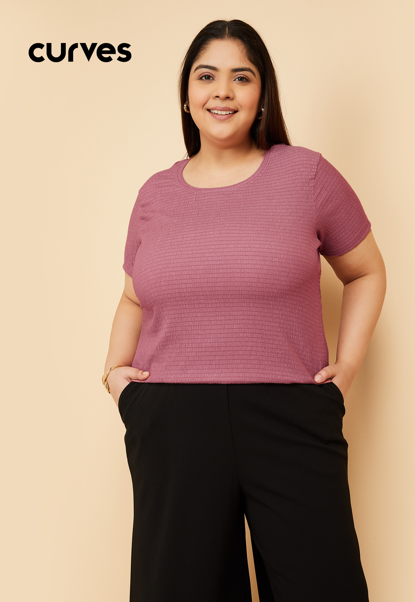Women Textured T-shirt-picture-16